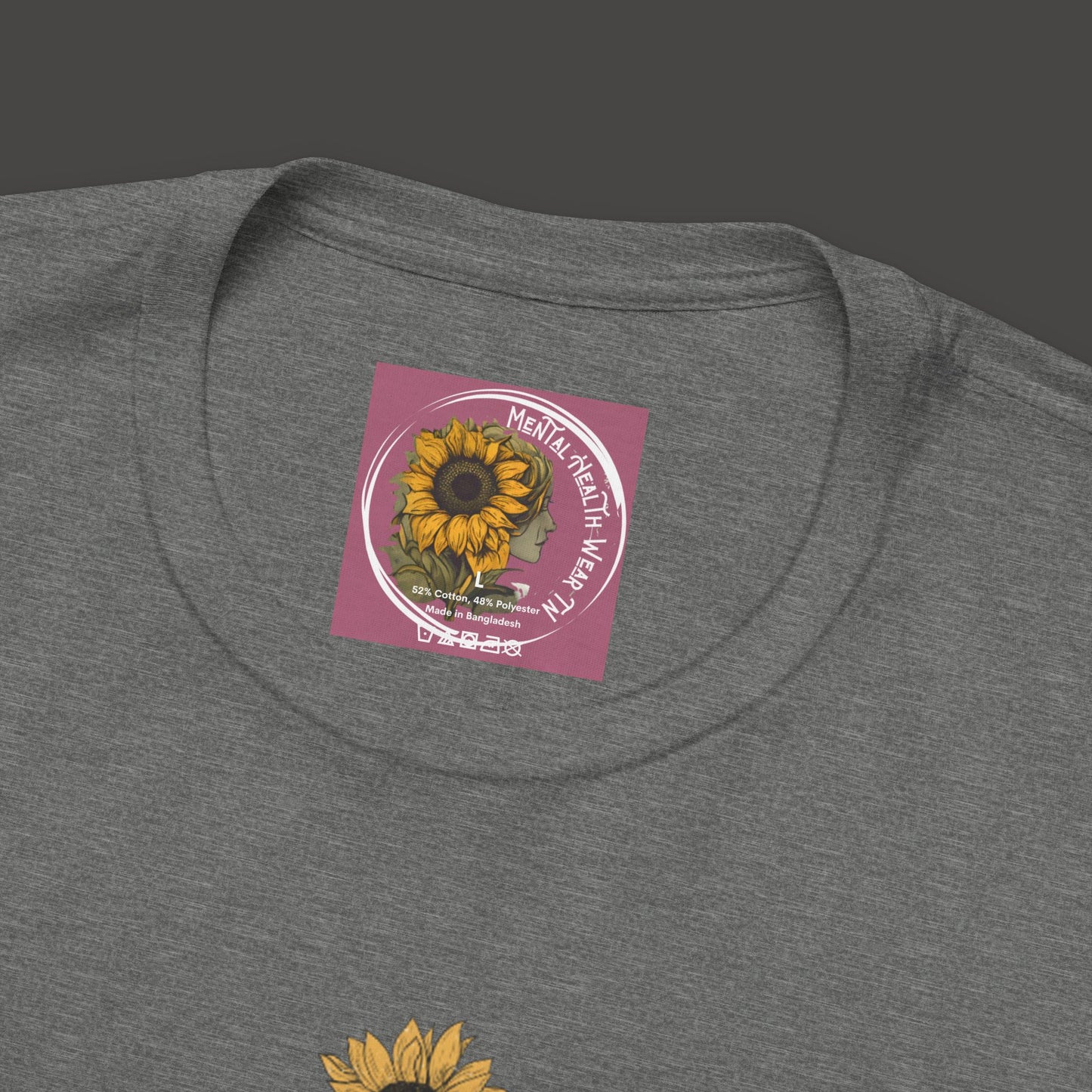 Retro Vintage Sunflower Cassette Player Tee Shirt - Mental Health Wear TN