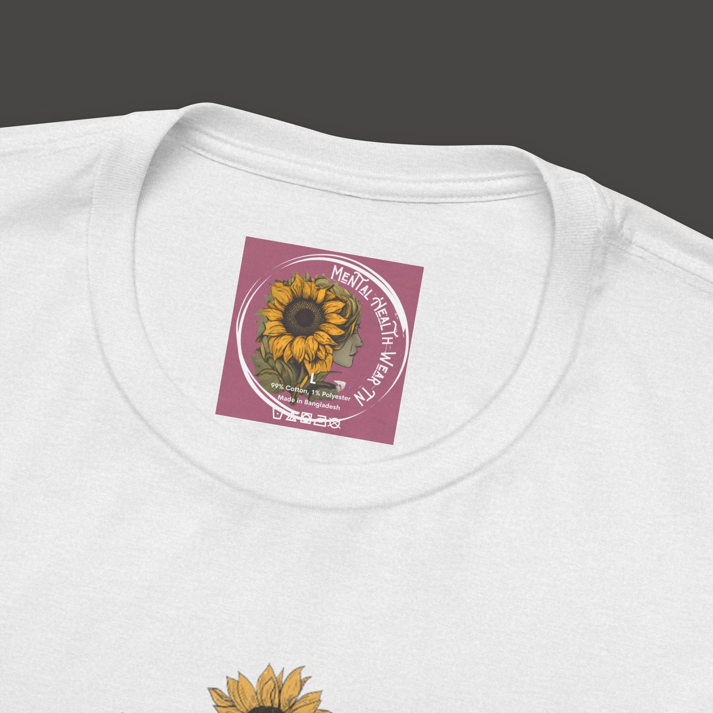 Retro Vintage Sunflower Cassette Player Tee Shirt - Mental Health Wear TN