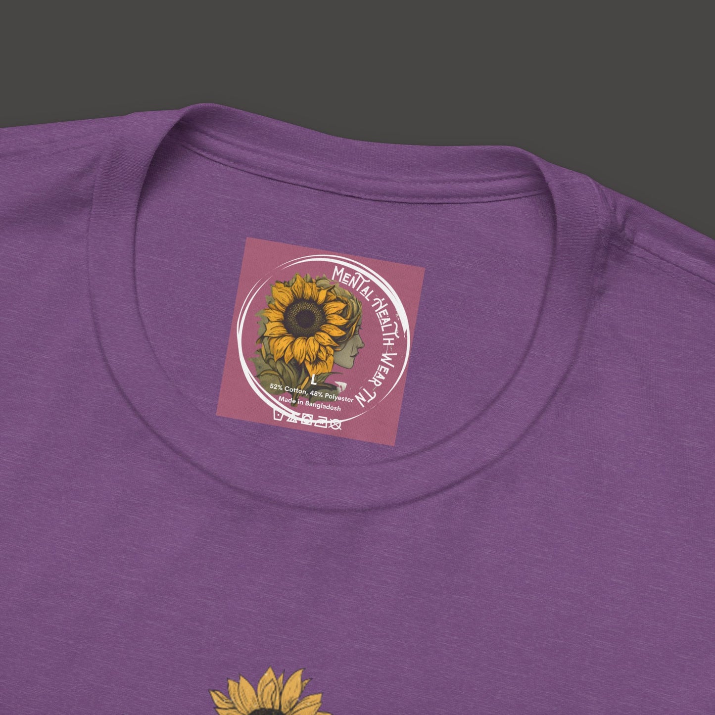 Retro Vintage Sunflower Cassette Player Tee Shirt - Mental Health Wear TN