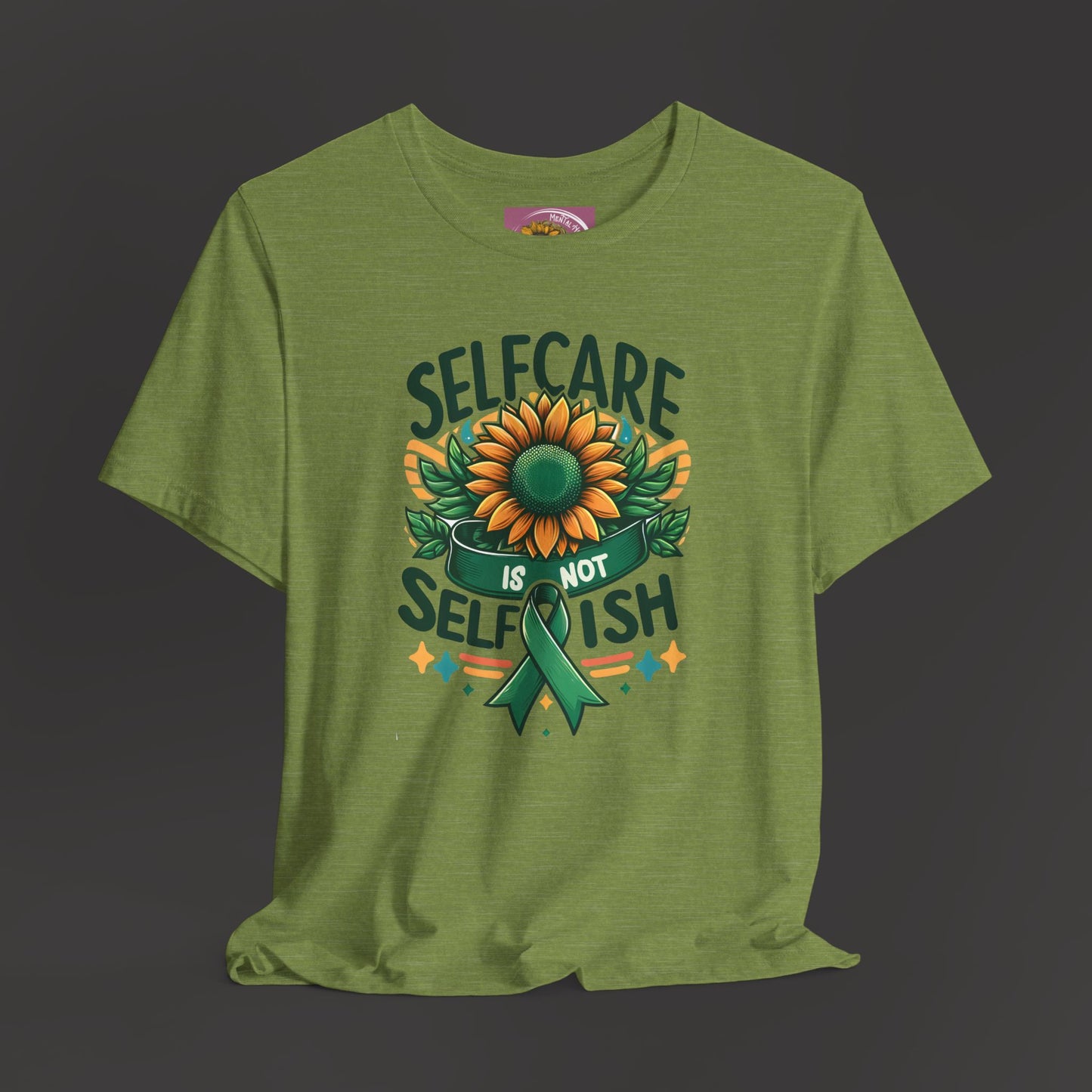 Sunflower -Self Care- Tee Shirt - Mental Health Wear TN