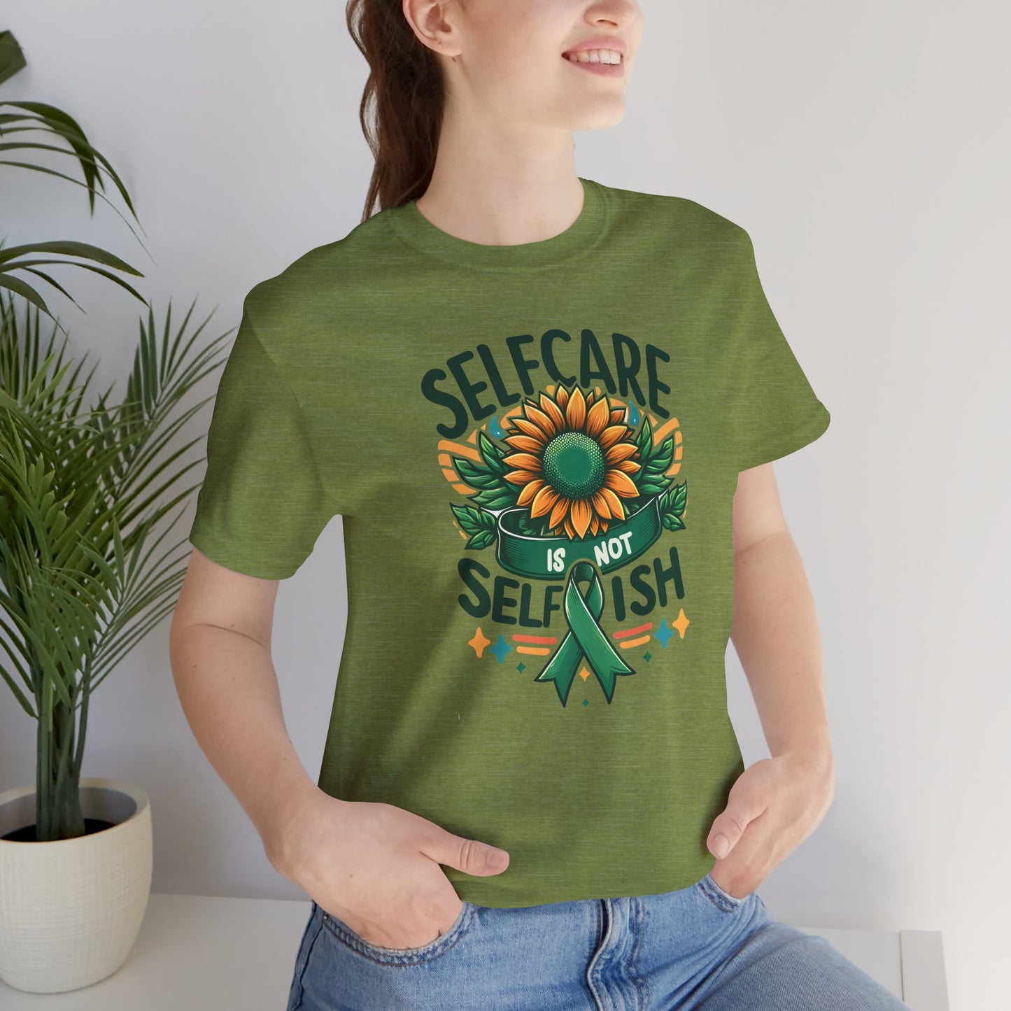 Sunflower -Self Care- Tee Shirt - Mental Health Wear TN