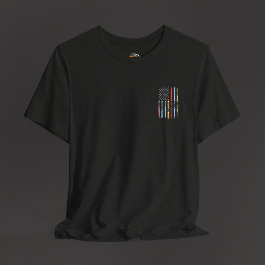 Patriotic First Responder Tee - Unisex Short Sleeve - Mental Health Wear TN