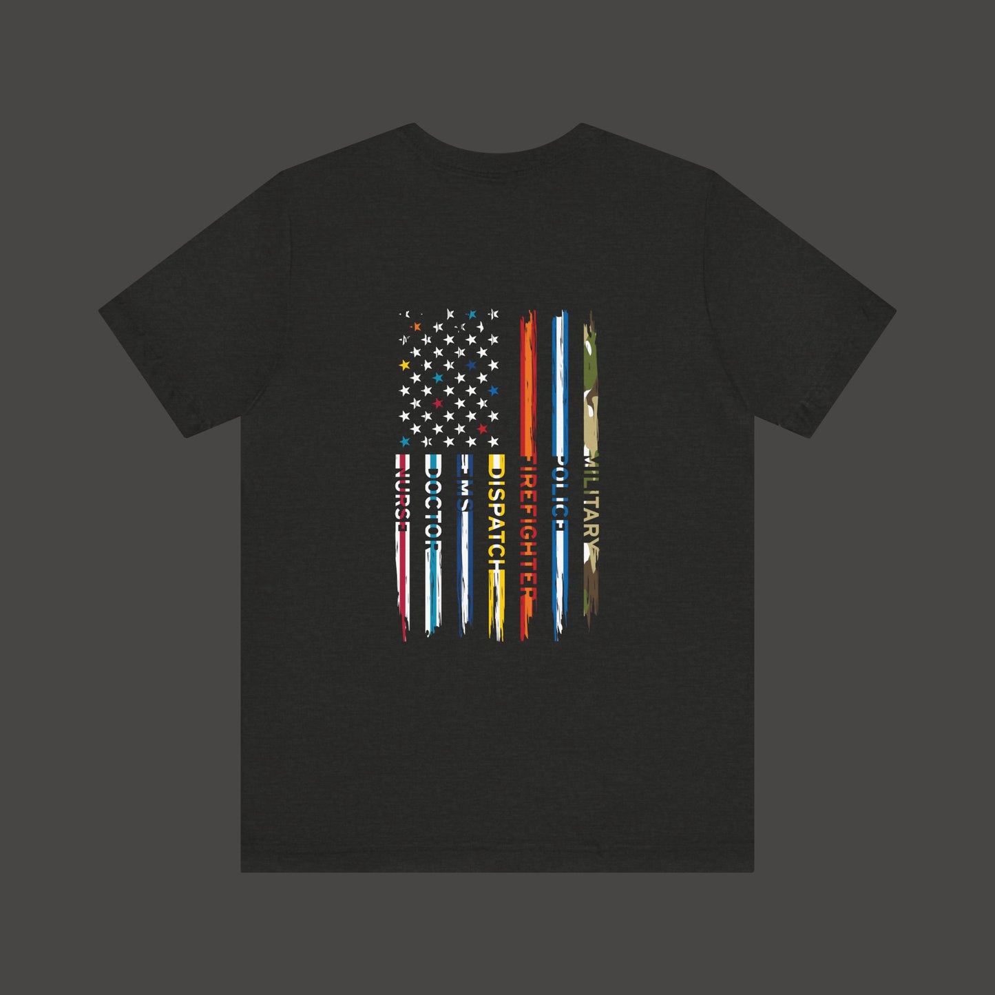 Patriotic First Responder Tee - Unisex Short Sleeve - Mental Health Wear TN