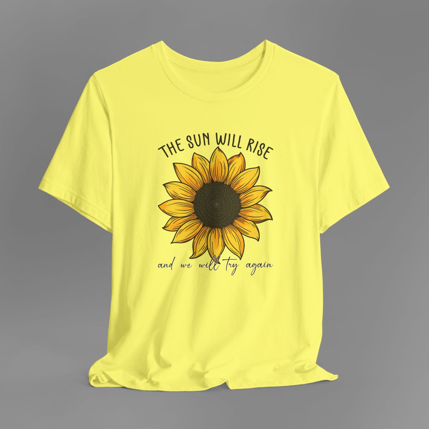 Sunflower & Quote for Recovery From Addiction, Awareness Tee - Mental Health Wear TN
