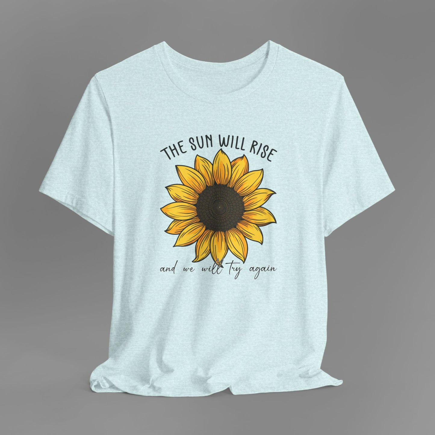 Sunflower & Quote for Recovery From Addiction, Awareness Tee - Mental Health Wear TN