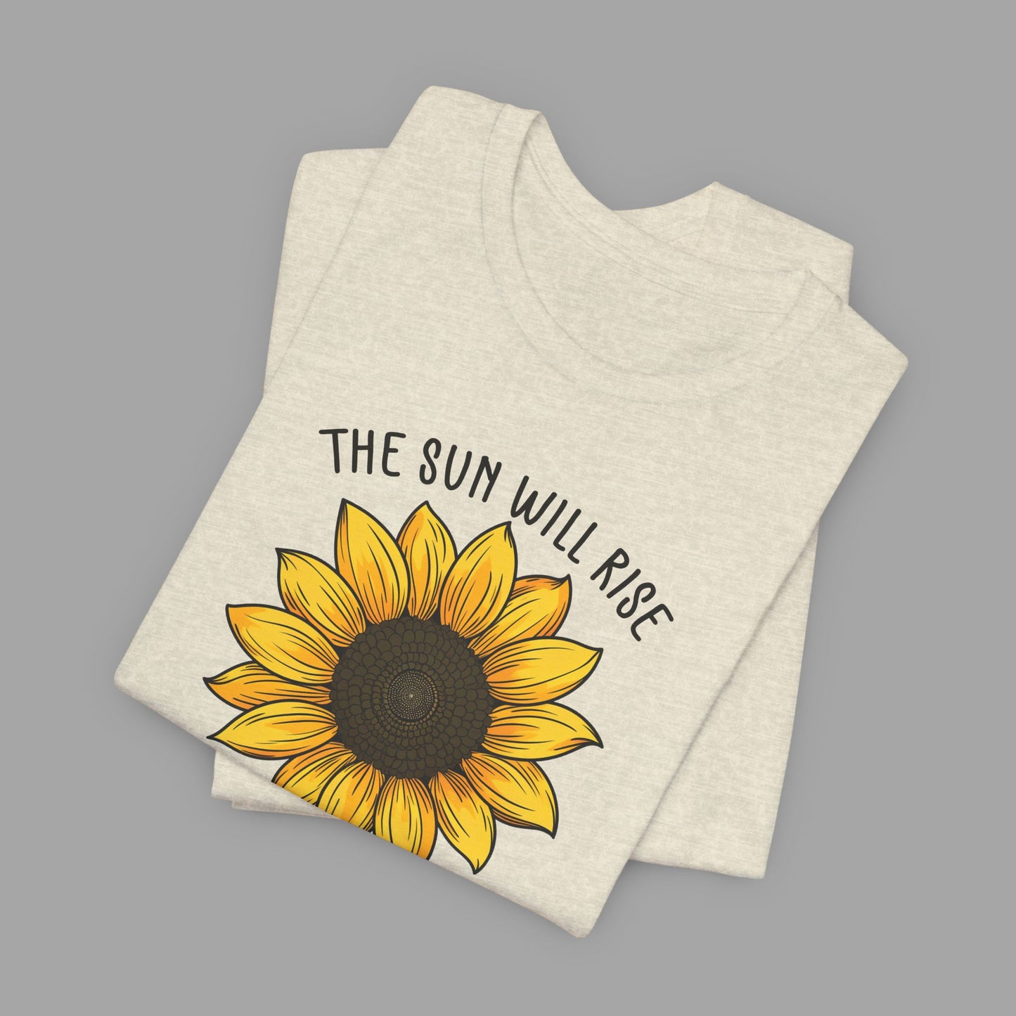 Sunflower & Quote for Recovery From Addiction, Awareness Tee - Mental Health Wear TN
