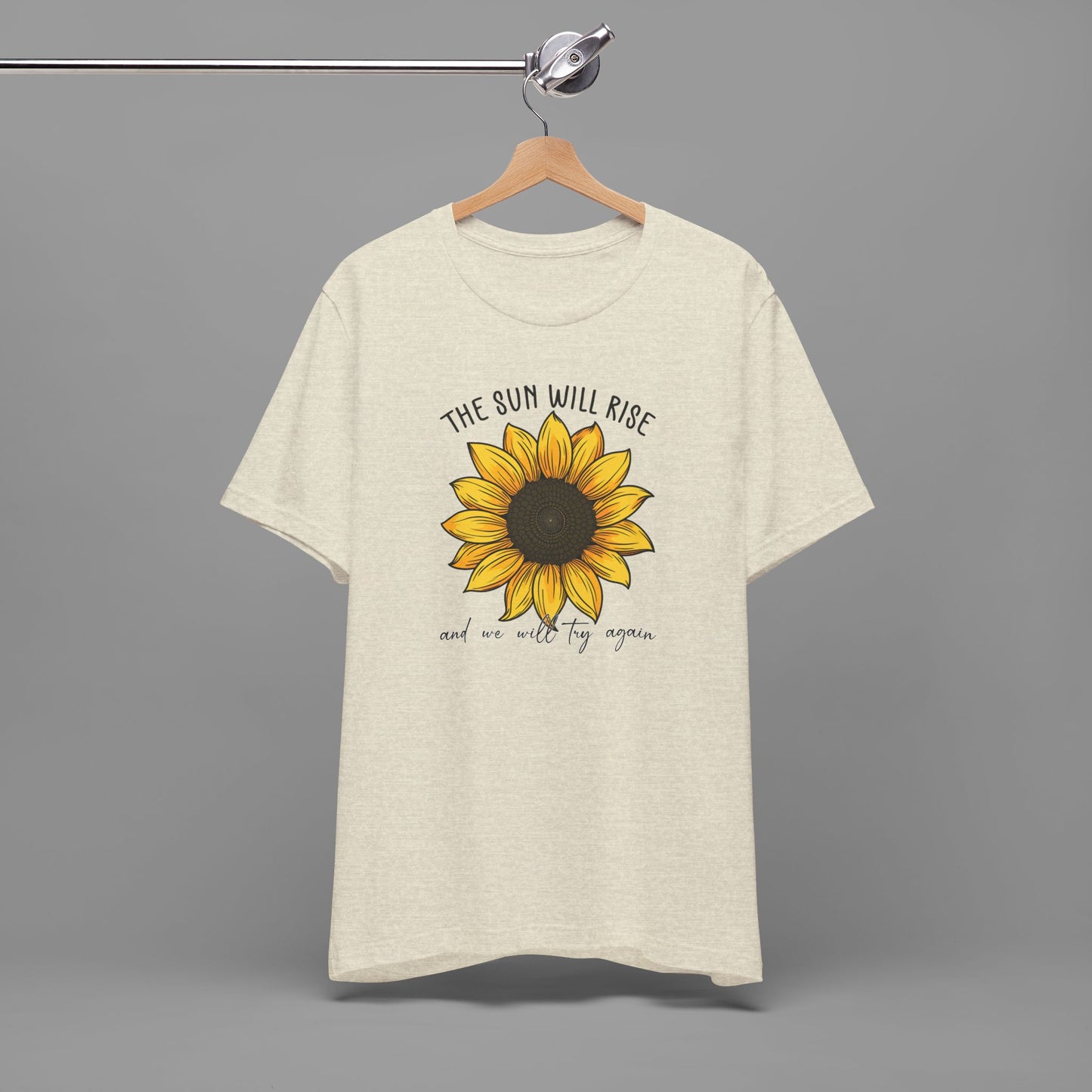 Sunflower & Quote for Recovery From Addiction, Awareness Tee - Mental Health Wear TN