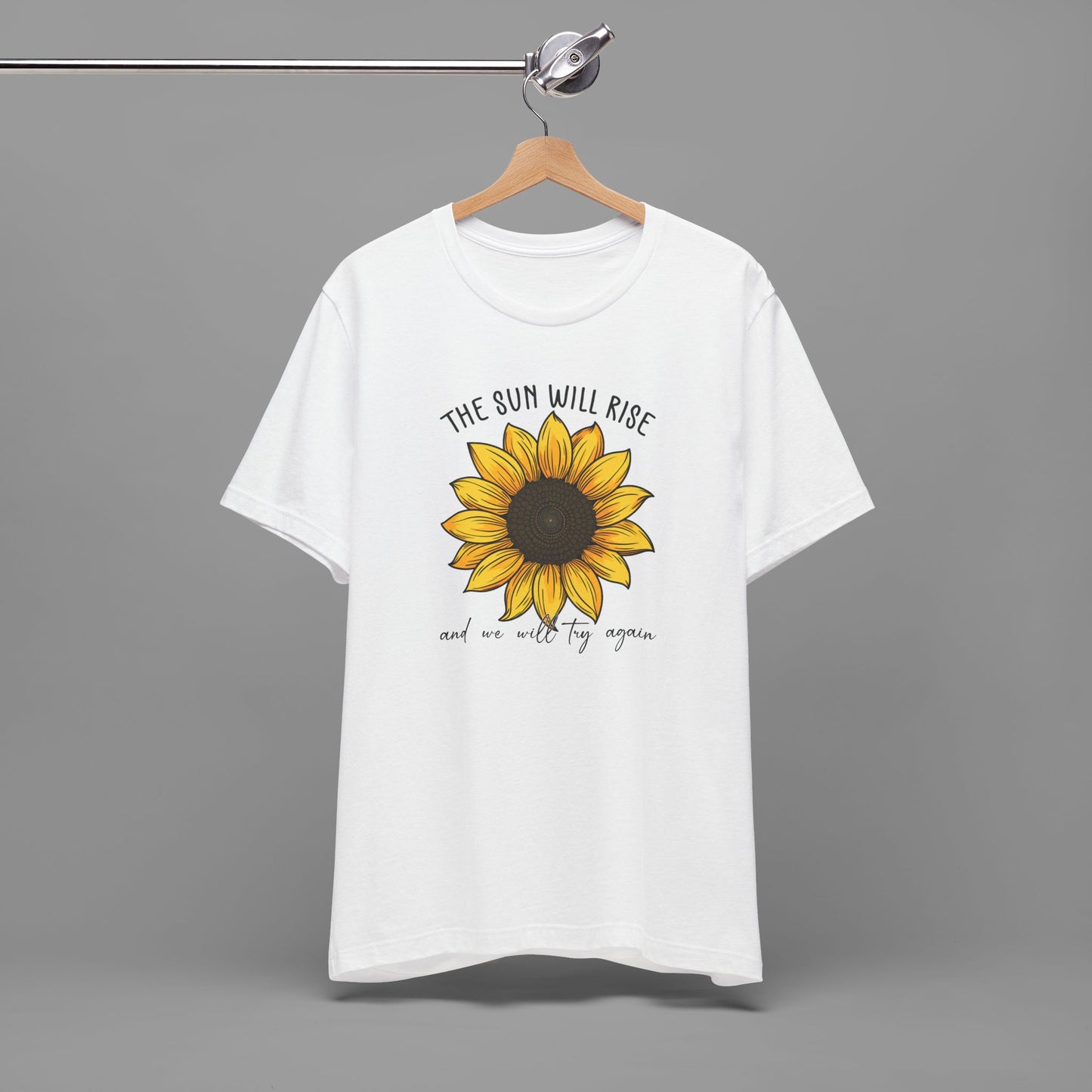 Sunflower & Quote for Recovery From Addiction, Awareness Tee - Mental Health Wear TN