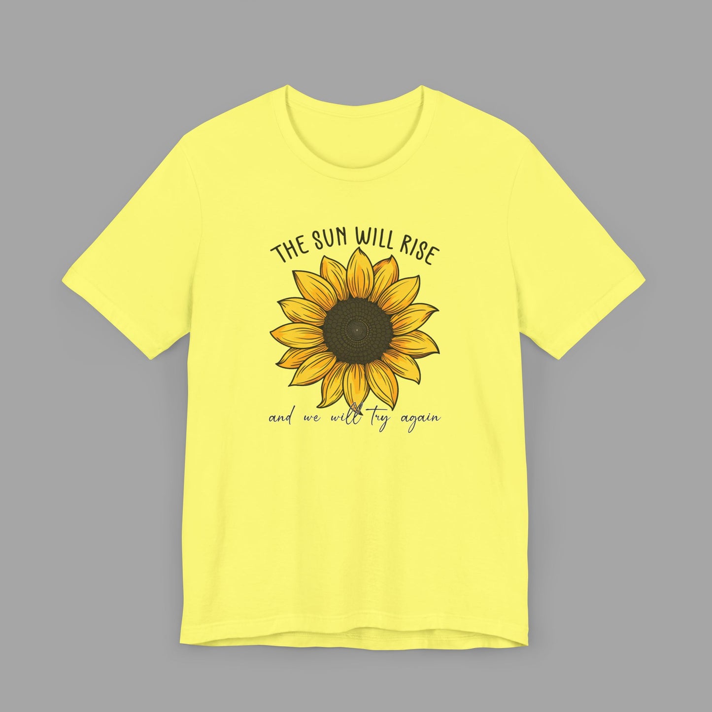 Sunflower & Quote for Recovery From Addiction, Awareness Tee - Mental Health Wear TN