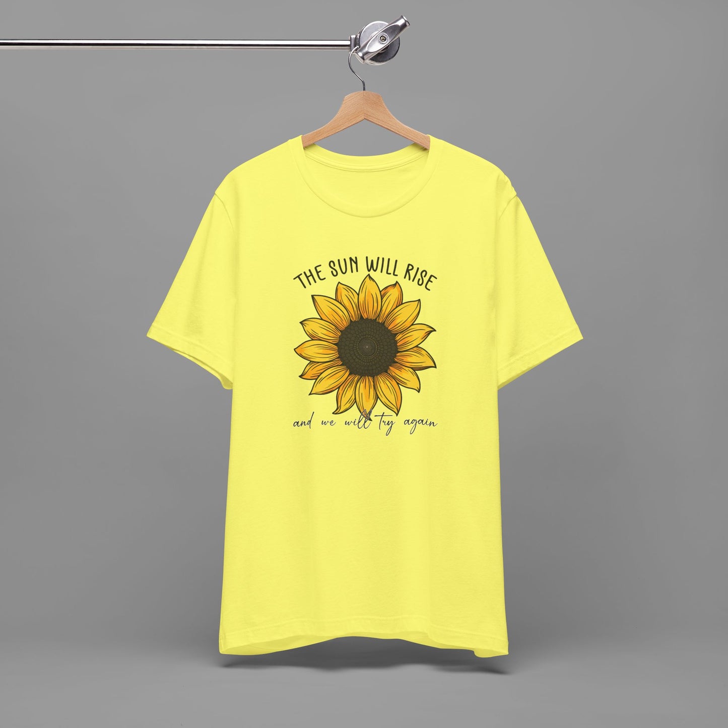 Sunflower & Quote for Recovery From Addiction, Awareness Tee - Mental Health Wear TN