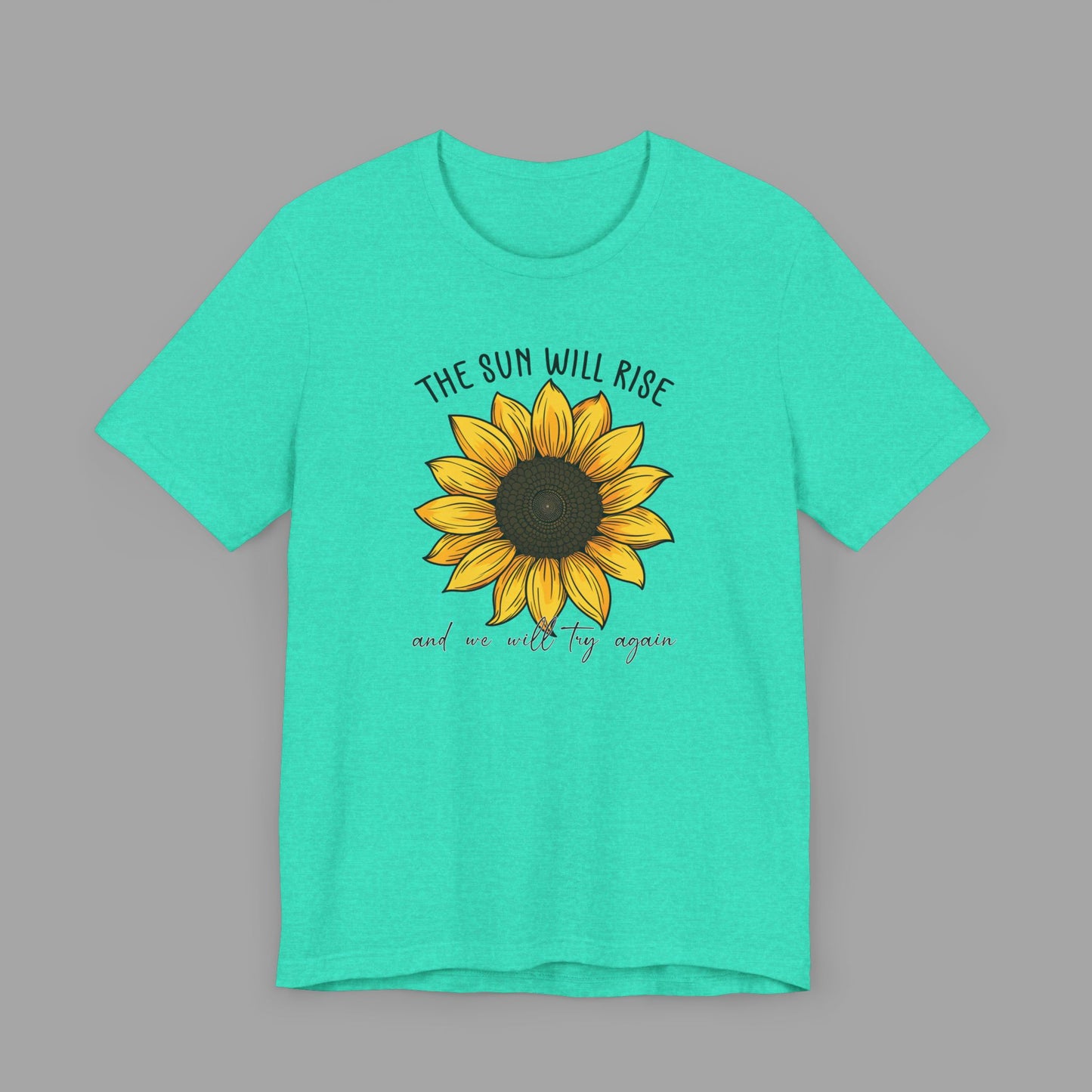 Sunflower & Quote for Recovery From Addiction, Awareness Tee - Mental Health Wear TN