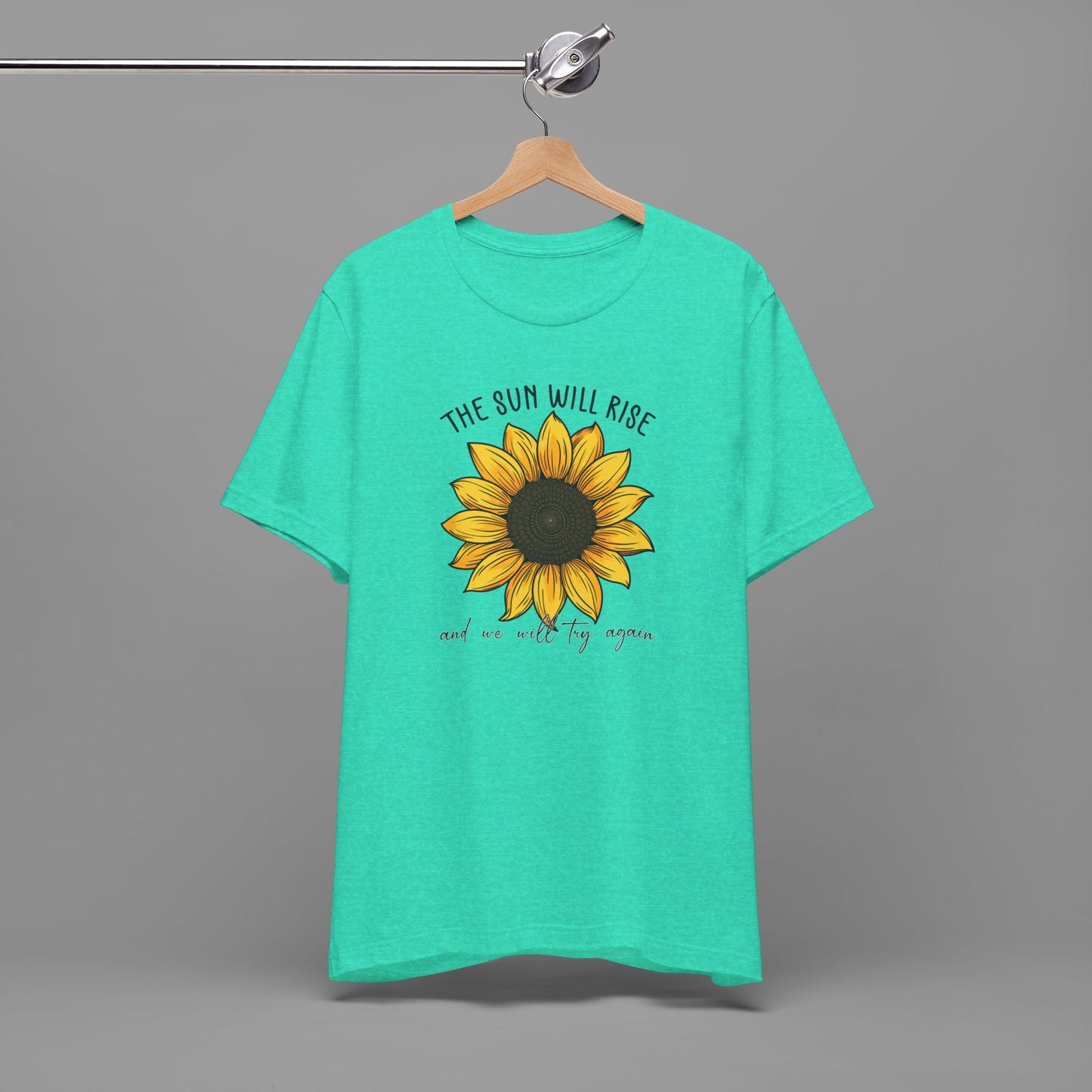 Sunflower & Quote for Recovery From Addiction, Awareness Tee - Mental Health Wear TN