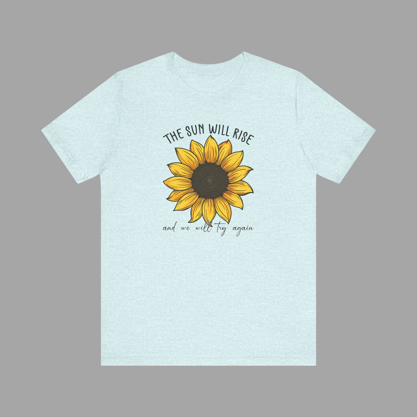 Sunflower & Quote for Recovery From Addiction, Awareness Tee - Mental Health Wear TN