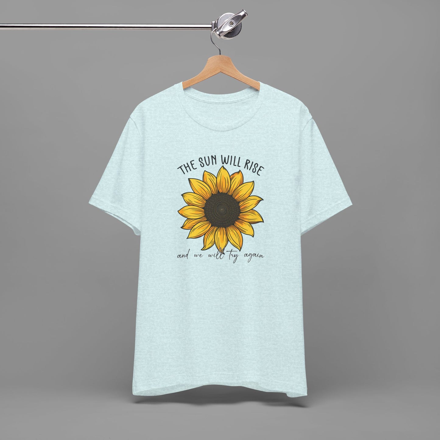 Sunflower & Quote for Recovery From Addiction, Awareness Tee - Mental Health Wear TN