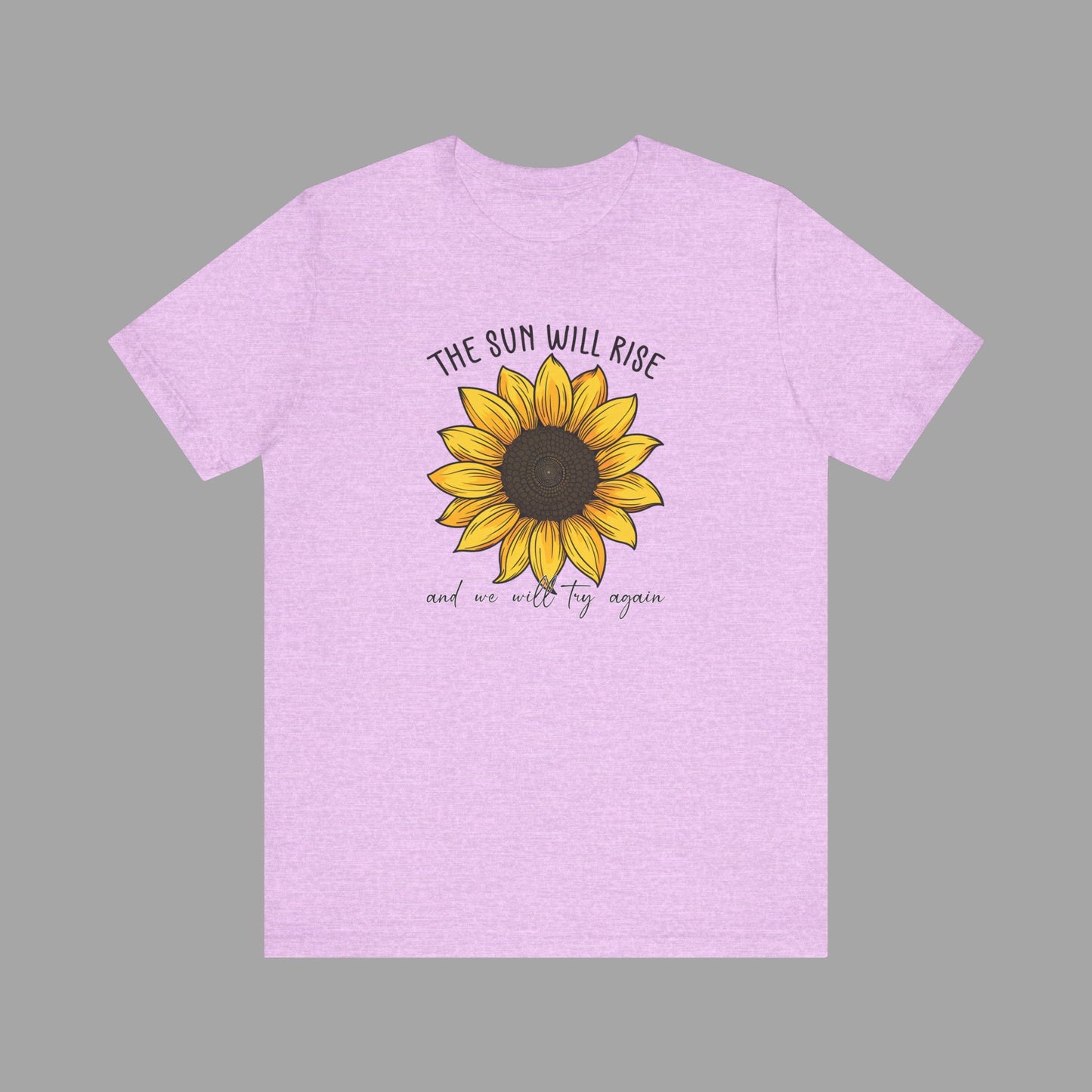 Sunflower & Quote for Recovery From Addiction, Awareness Tee - Mental Health Wear TN