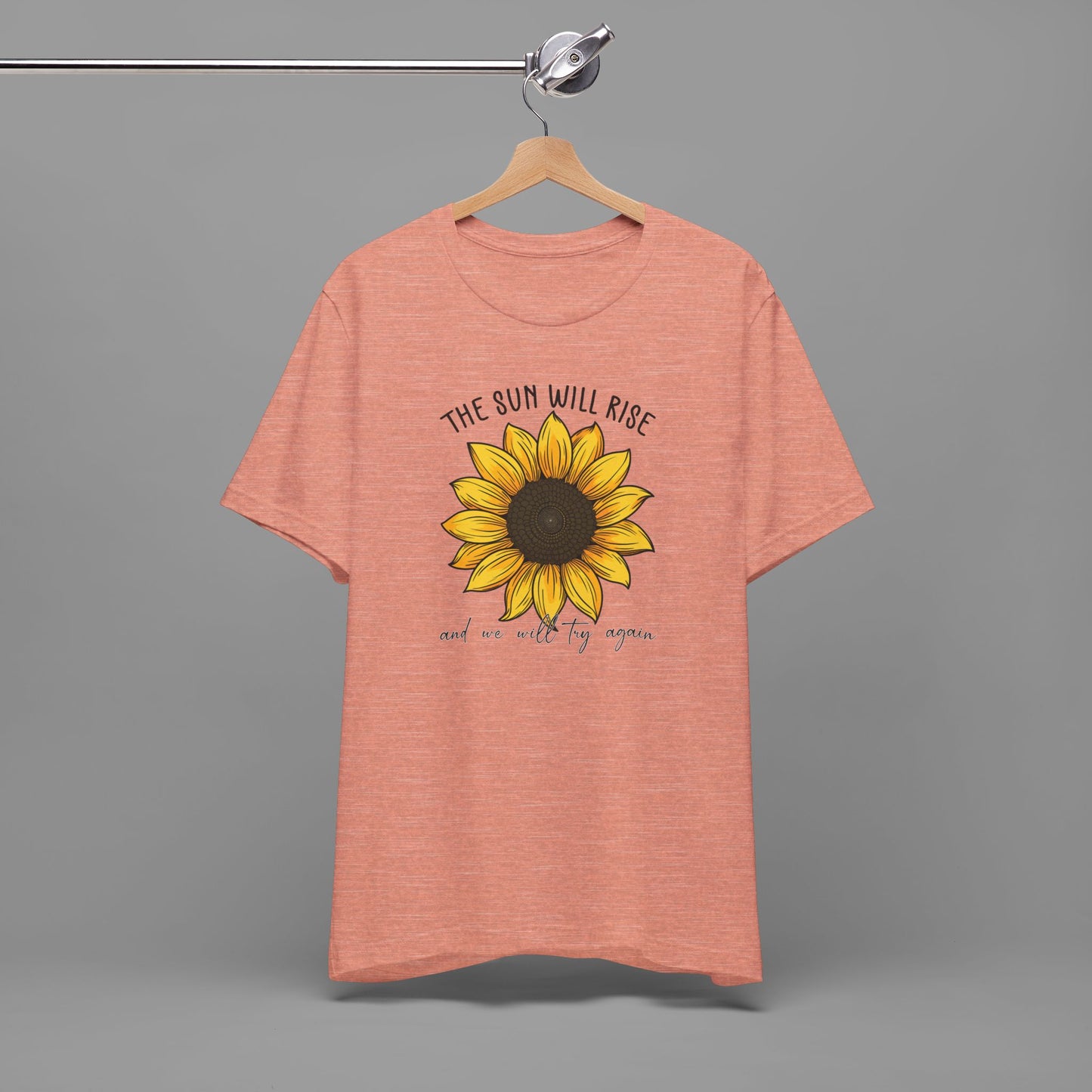 Sunflower & Quote for Recovery From Addiction, Awareness Tee - Mental Health Wear TN