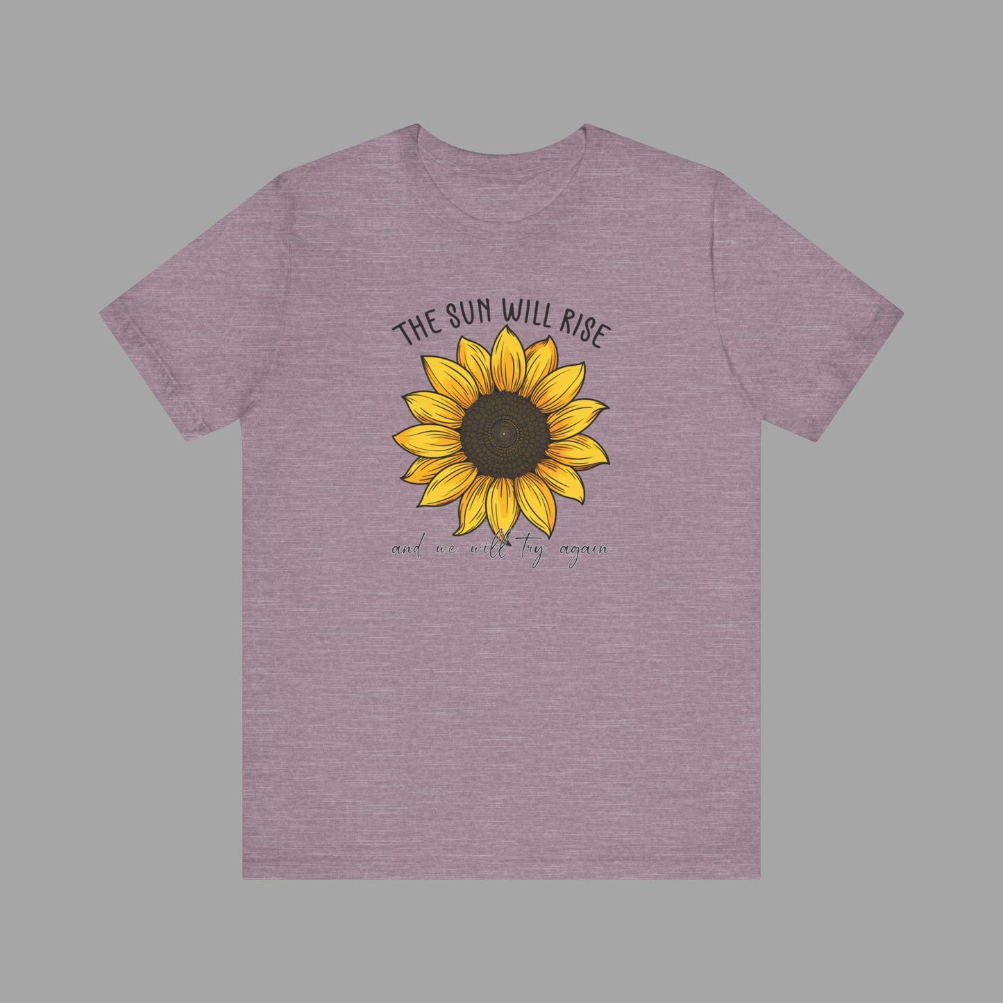 Sunflower & Quote for Recovery From Addiction, Awareness Tee - Mental Health Wear TN