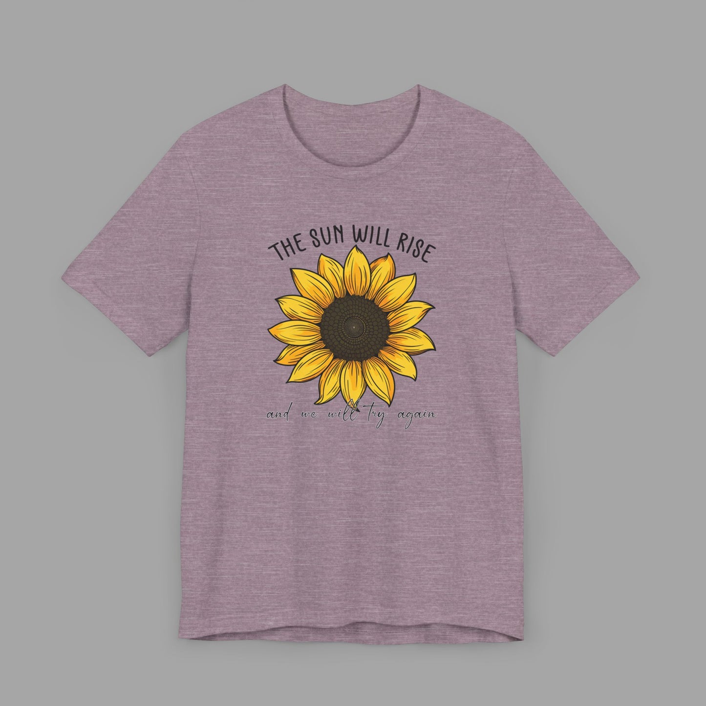 Sunflower & Quote for Recovery From Addiction, Awareness Tee - Mental Health Wear TN