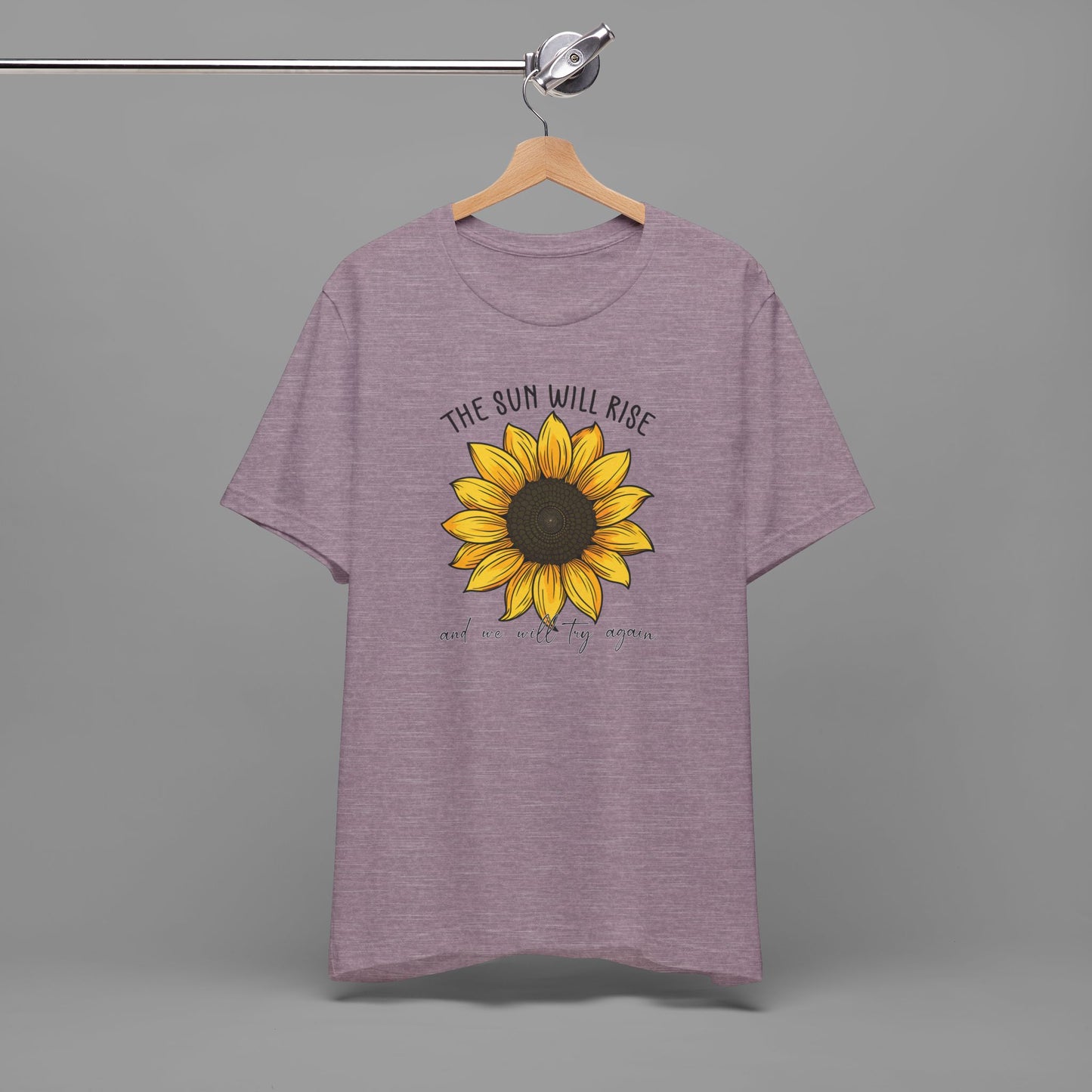 Sunflower & Quote for Recovery From Addiction, Awareness Tee - Mental Health Wear TN