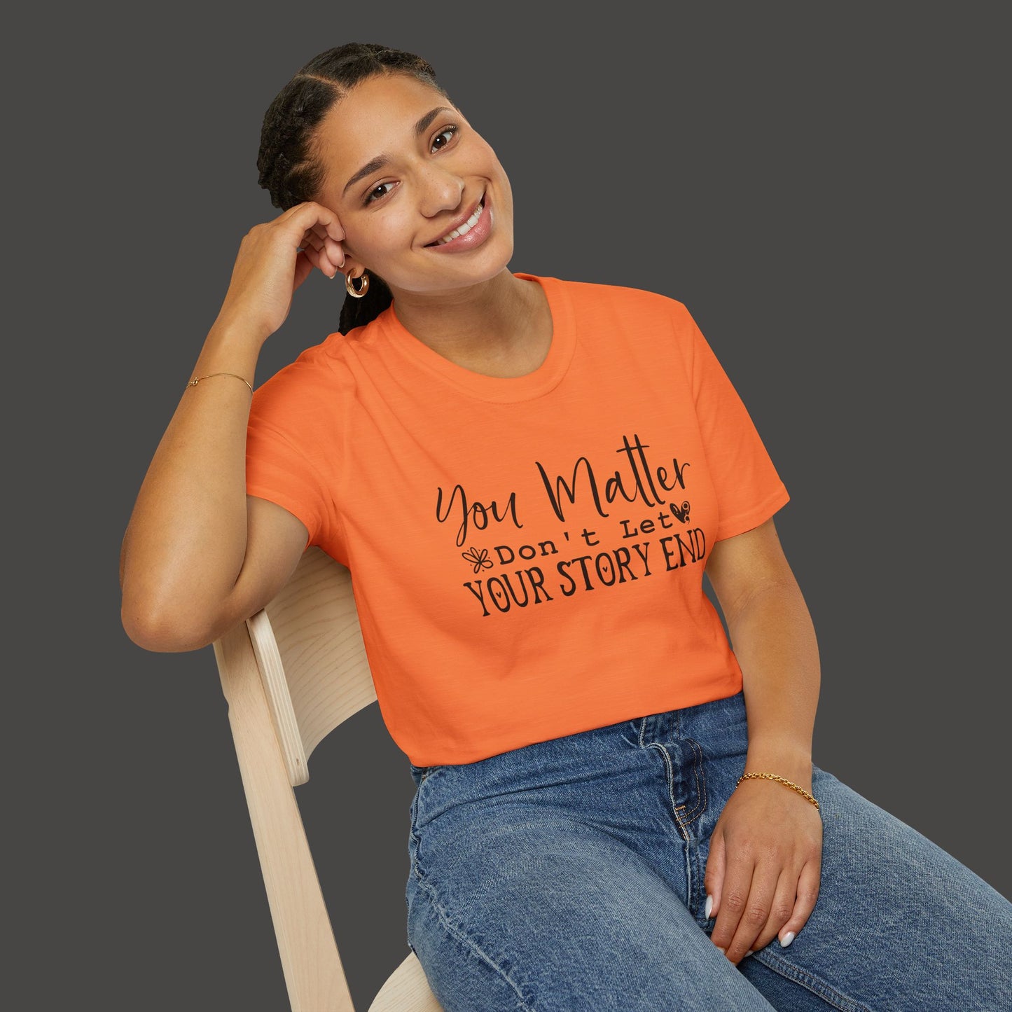 Suicide Awareness - You Matter; Don't Let Your Story End-Unisex Tee - Mental Health Wear TN