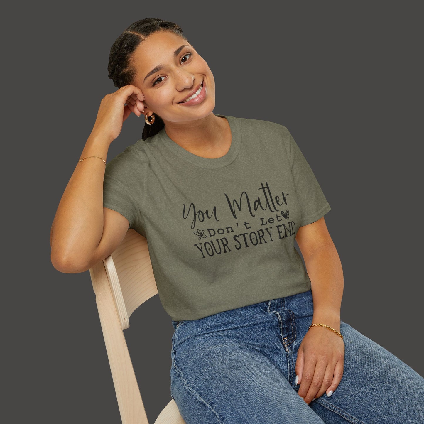 Suicide Awareness - You Matter; Don't Let Your Story End-Unisex Tee - Mental Health Wear TN