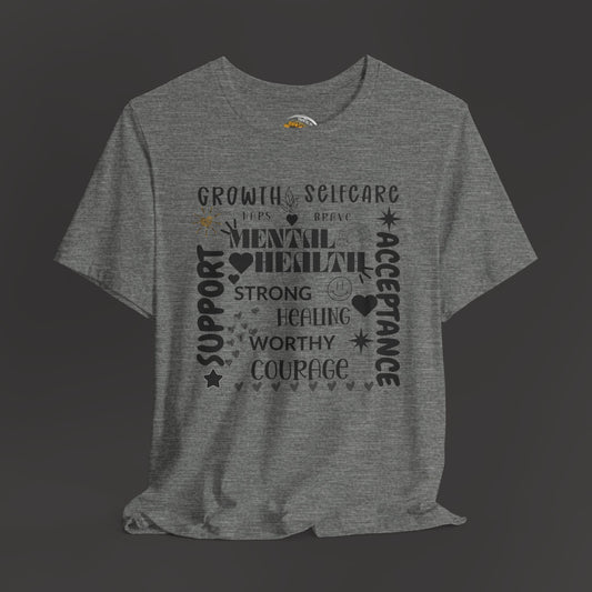 Mental Health Cloud Support & Acceptance Tee - Mental Health Wear TN