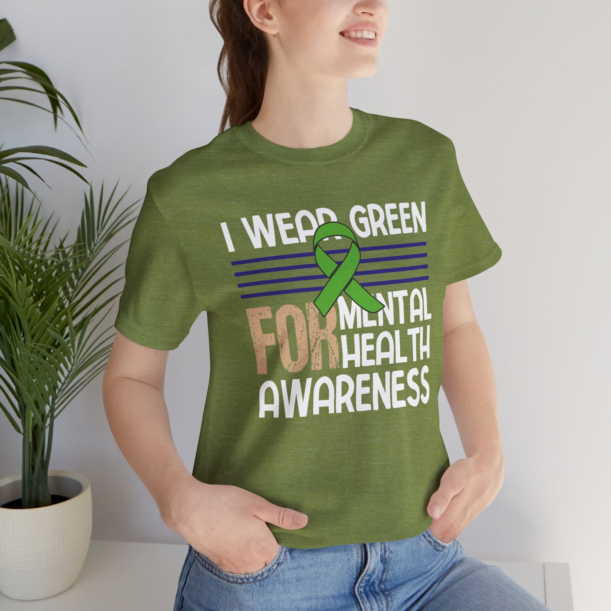Mental Health Matters T-Shirt – Green Ribbon | Mental Health Awareness Tee - Mental Health Wear TN