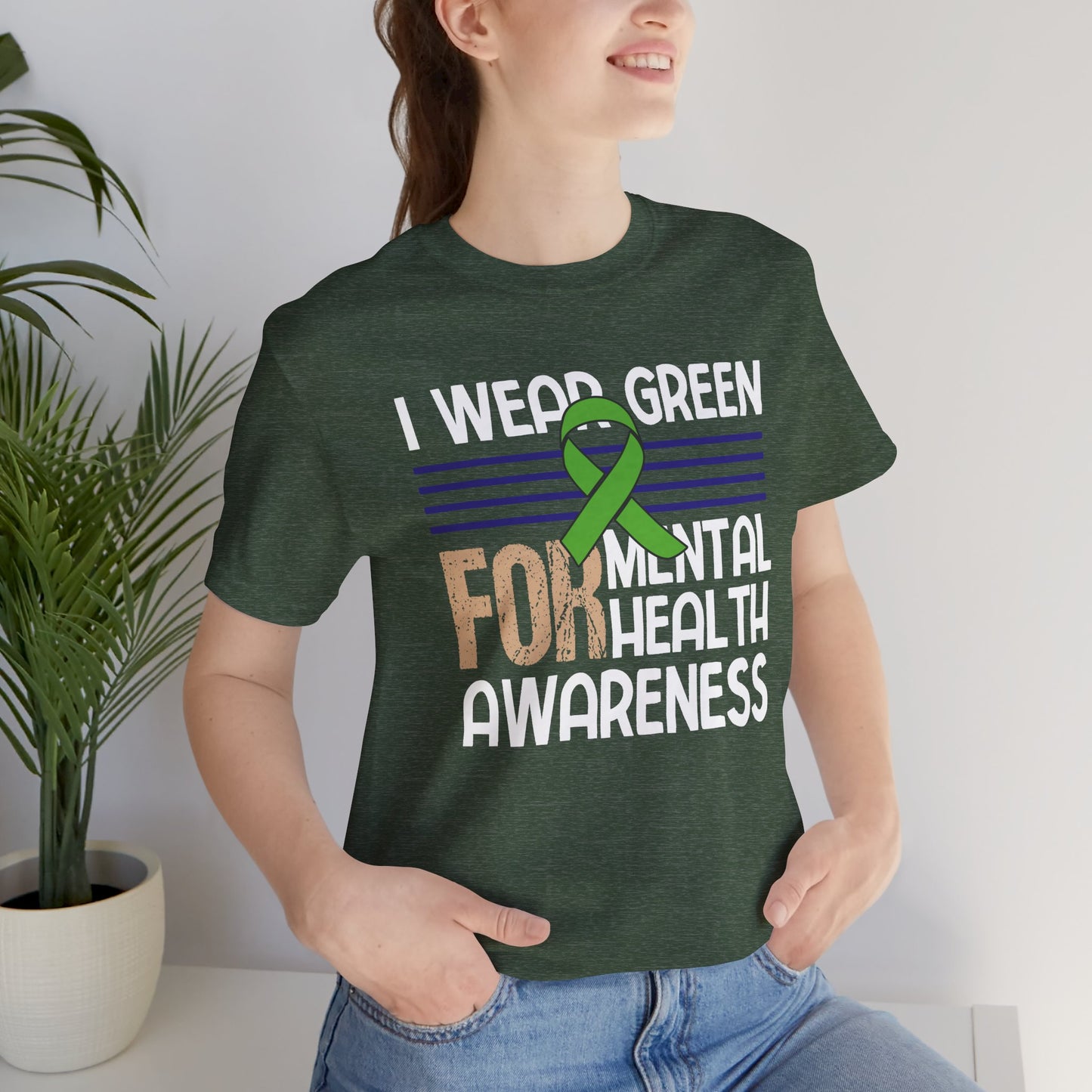 Mental Health Matters T-Shirt – Green Ribbon | Mental Health Awareness Tee - Mental Health Wear TN