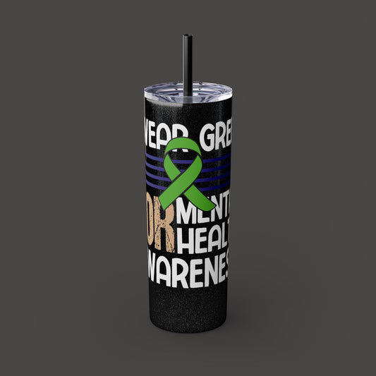 Mental Health Awareness 20oz Tumbler – Support HopeUnited.org – Insulated Stainless Steel Travel Mug - Mental Health Wear TN