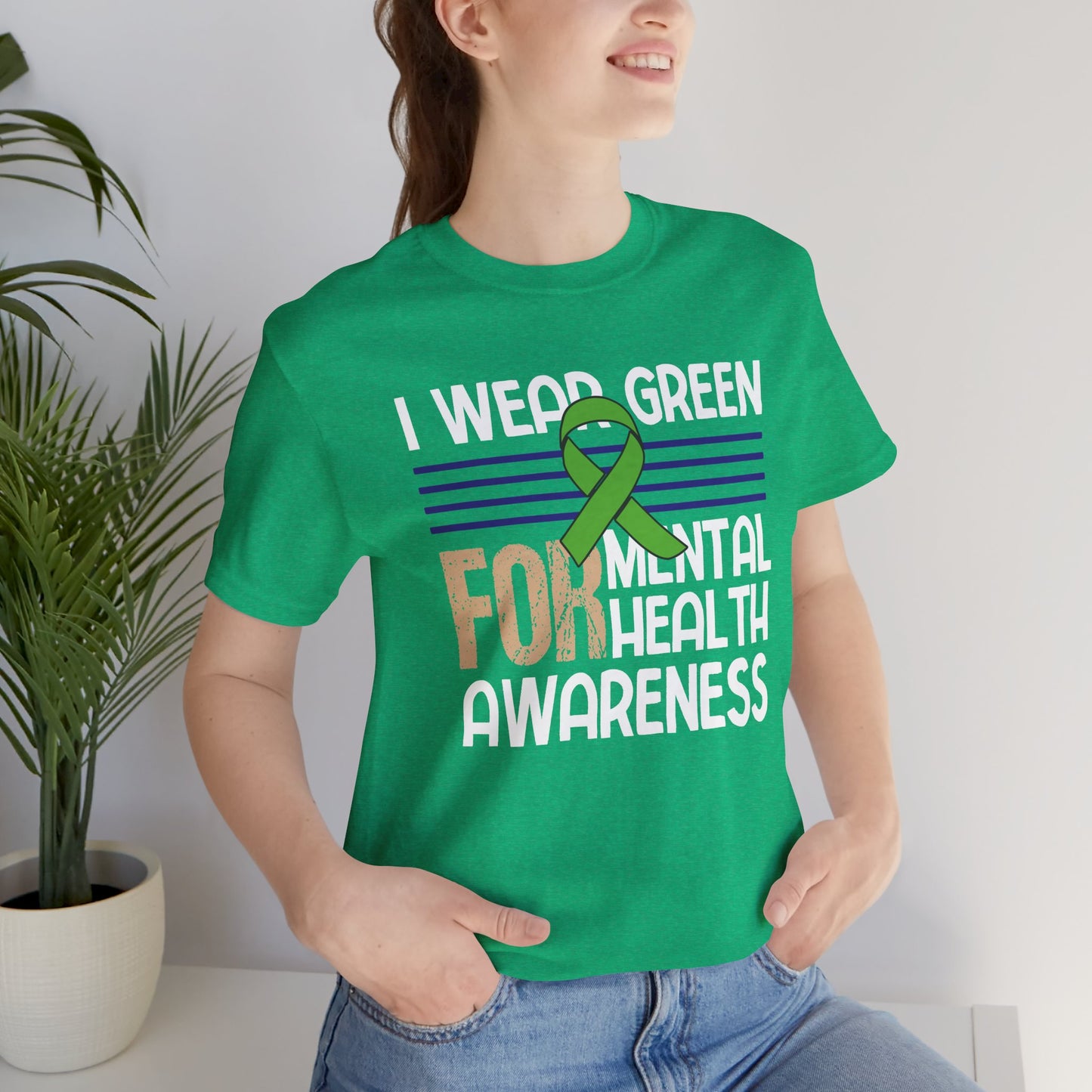 Mental Health Matters T-Shirt – Green Ribbon | Mental Health Awareness Tee - Mental Health Wear TN