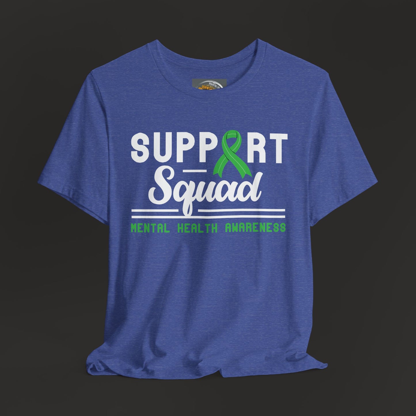 May mental health awareness month t-shirt front and mock up Heather Royal Blue