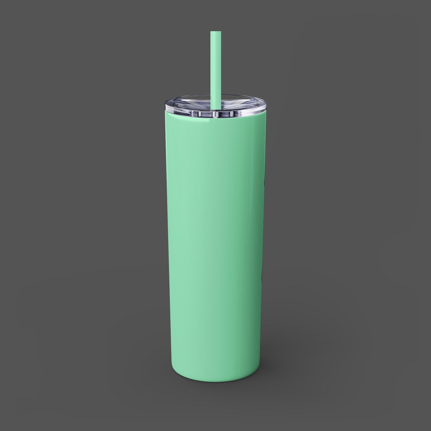 20oz Skinny Tumbler - Raccoon-Even Baddies, Get Saddies- Mental Health Awareness - Mental Health Wear TN