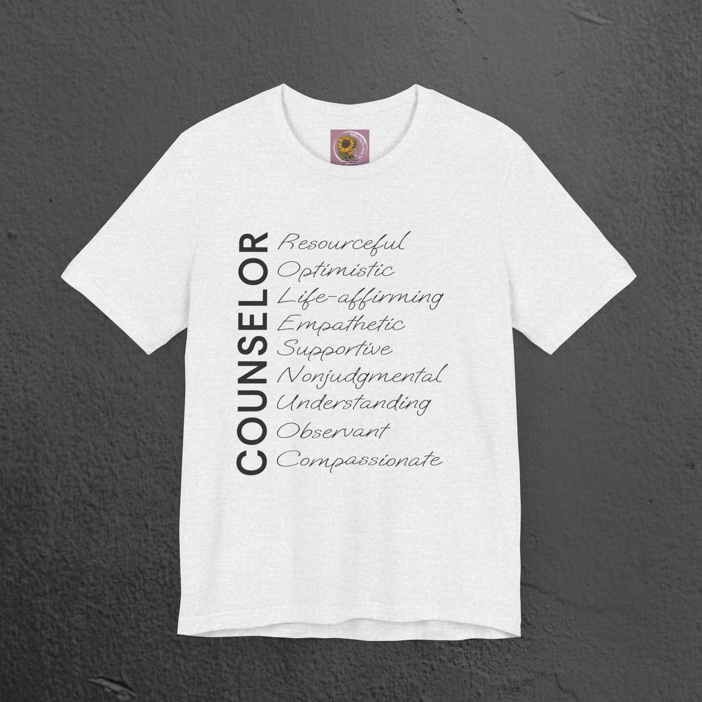 Counselor Tee - Mental Health Awareness Unisex Jersey - Mental Health Wear TN