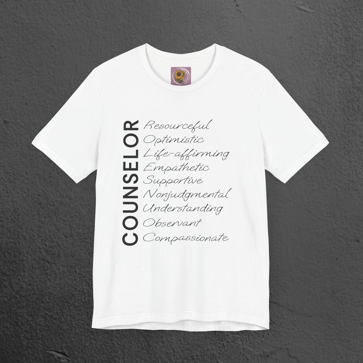 Counselor Tee - Mental Health Awareness Unisex Jersey - Mental Health Wear TN