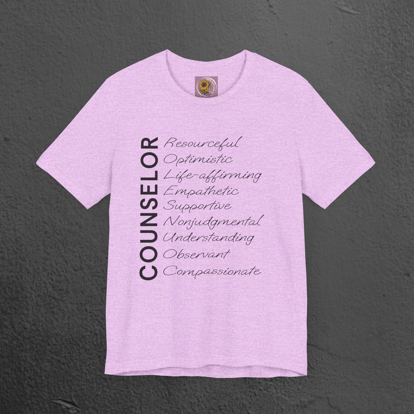 Counselor Tee - Mental Health Awareness Unisex Jersey - Mental Health Wear TN