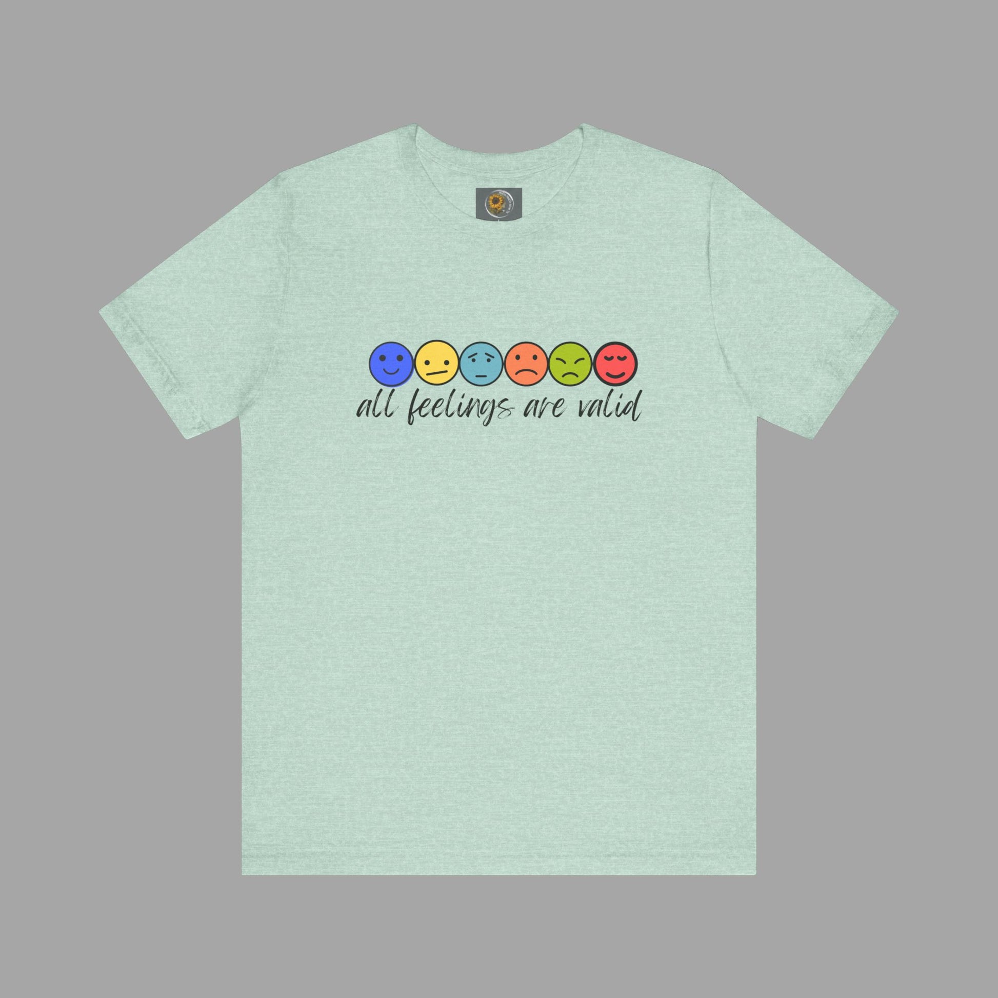 All Feelings Are Valid-Feelings and Emotions-Mental Health Awareness- Unisex Short Sleeve T-Shirt
