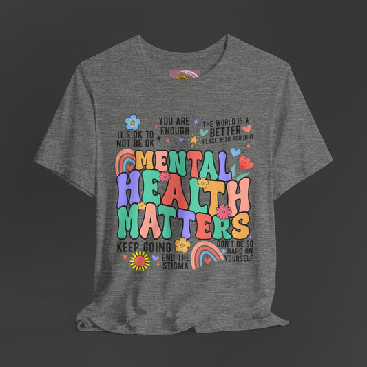 Retro Mental Health Matters Tee - Mental Health Wear TN