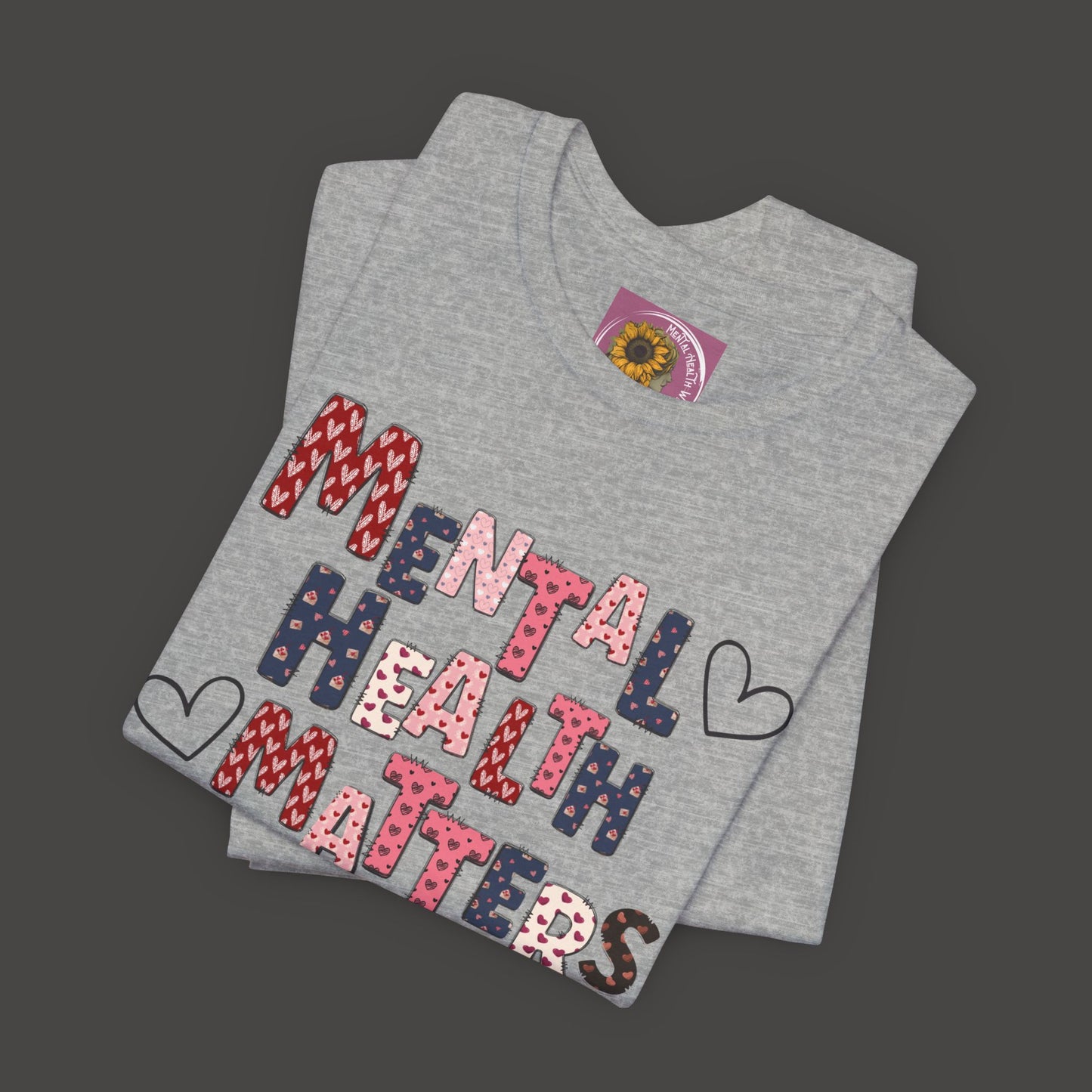 Valentines Day Mental Health Matters Tee Shirt - Mental Health Wear TN