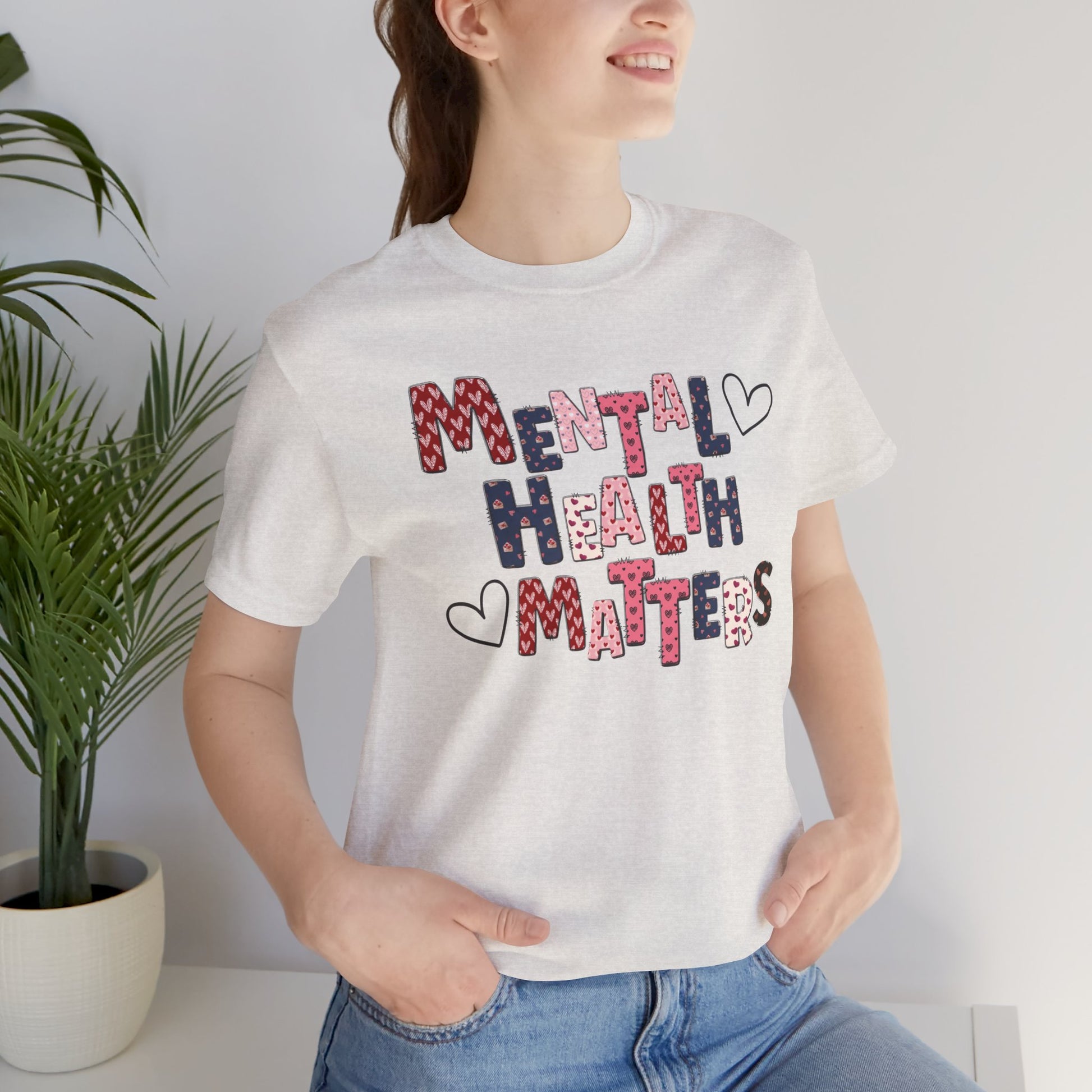 Valentines Day Mental Health Matters Tee Shirt - Mental Health Wear TN
