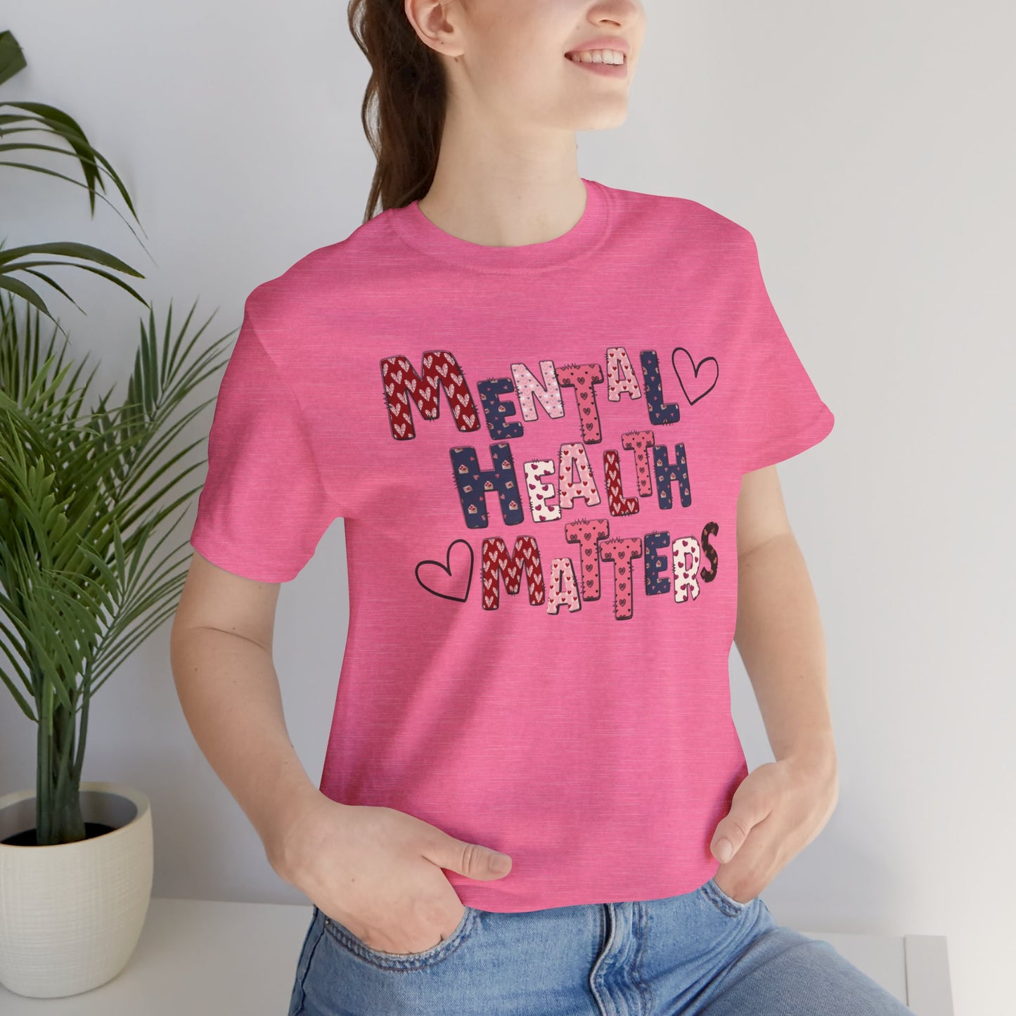 Valentines Day Mental Health Matters Tee Shirt - Mental Health Wear TN