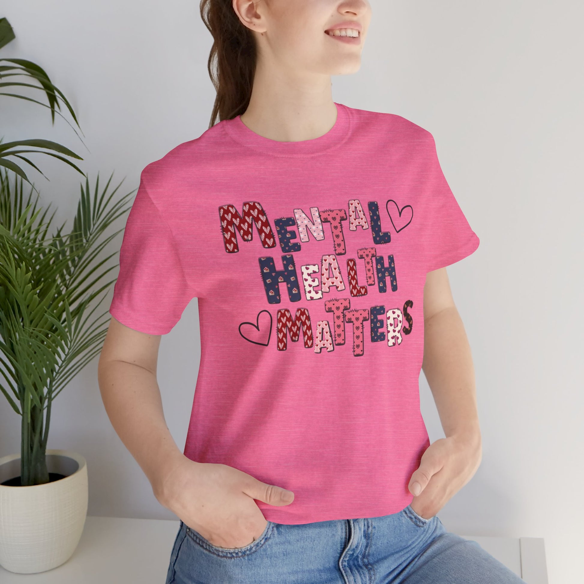 Valentines Day Mental Health Matters Tee Shirt - Mental Health Wear TN