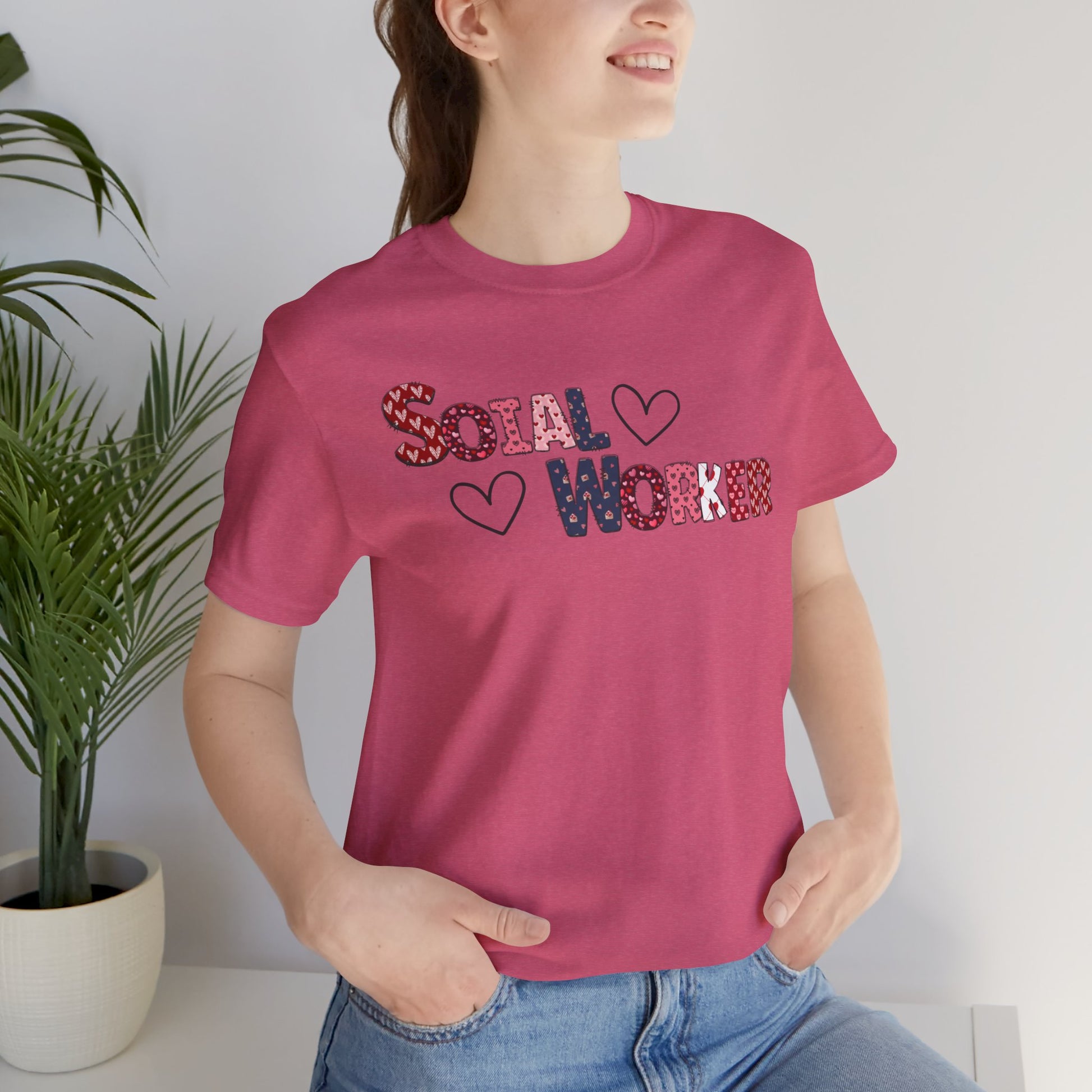 Valentines Day-Social Worker-Mental Health Professional Tee Shirt - Mental Health Wear TN
