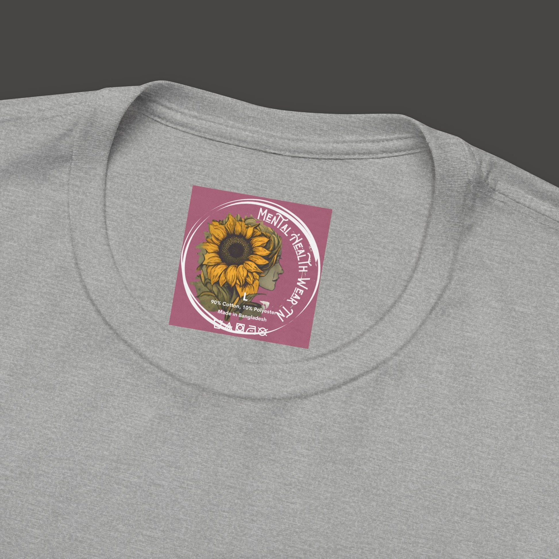 Valentines Day- Therapist Mental Health Care Professionals Tee Shirt/ Store Branding Tag less View Mockup/ Athletic Heather 