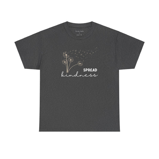 Dandelion Flower Blowing   Spread Kindness Unisex Cotton T-Shirt - Mental Health Wear TN