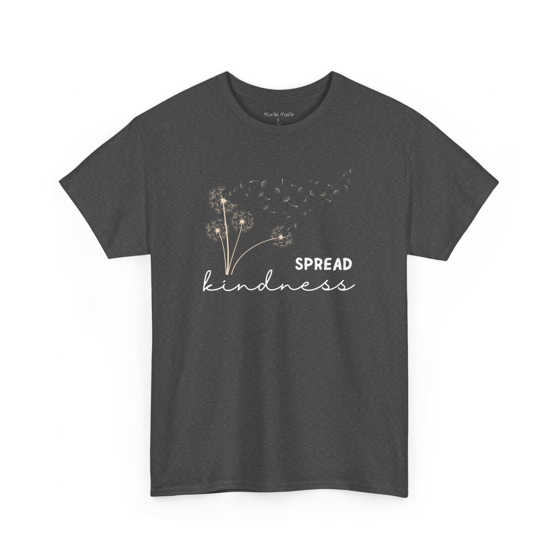 Dandelion Flower Blowing   Spread Kindness Unisex Cotton T-Shirt - Mental Health Wear TN