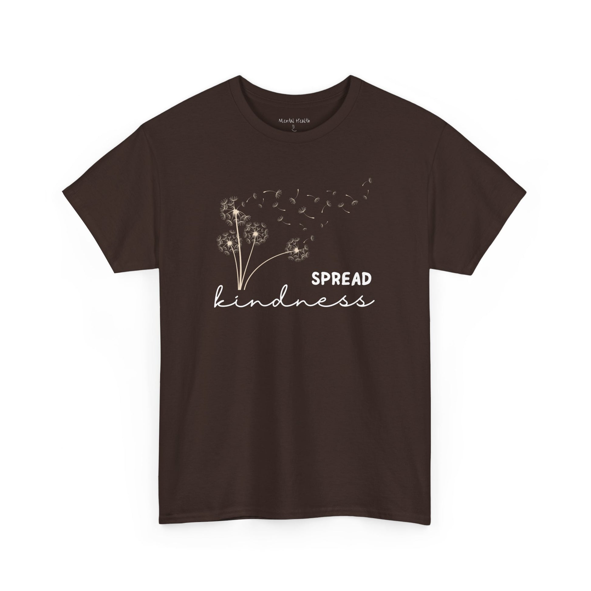 Dandelion Flower Blowing   Spread Kindness Unisex Cotton T-Shirt - Mental Health Wear TN