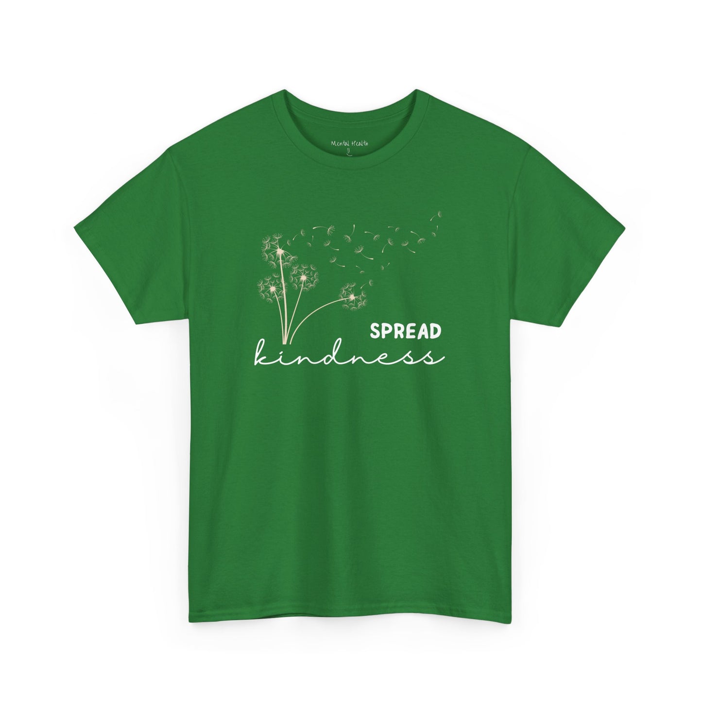 Dandelion Flower Blowing   Spread Kindness Unisex Cotton T-Shirt - Mental Health Wear TN