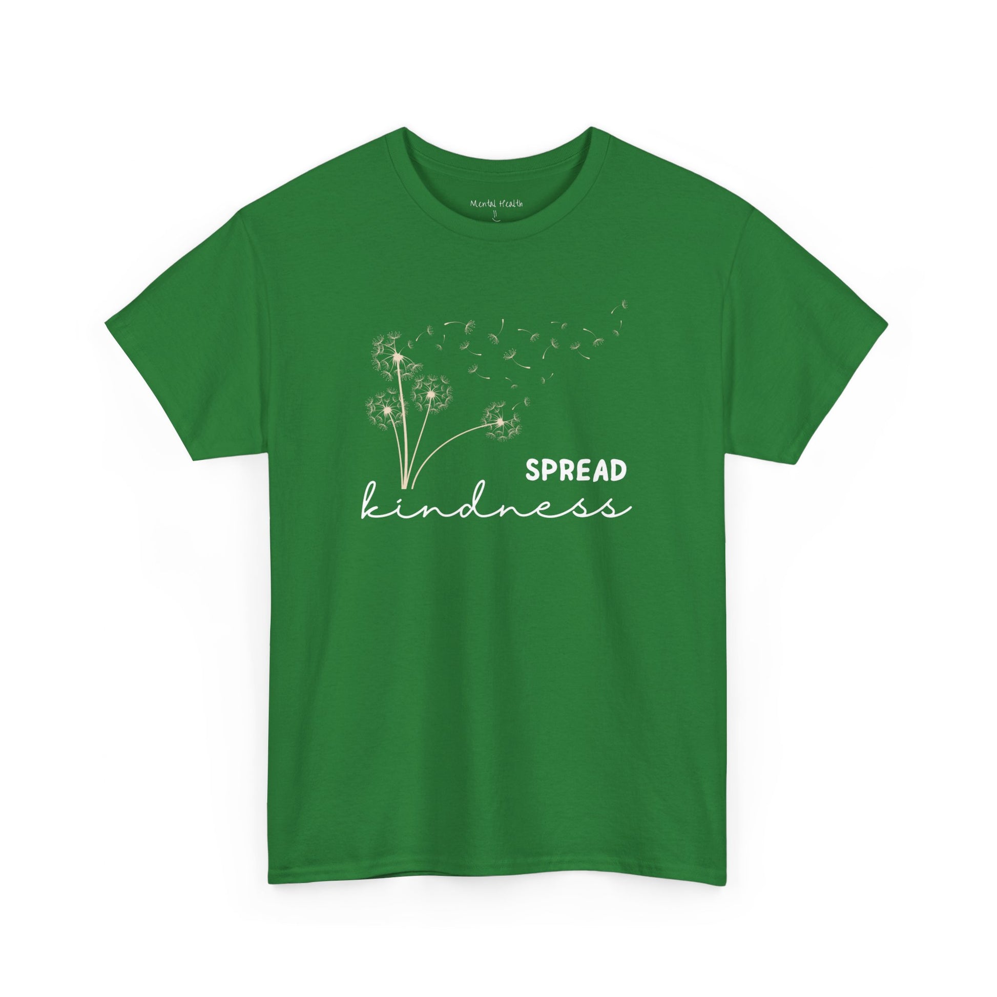 Dandelion Flower Blowing   Spread Kindness Unisex Cotton T-Shirt - Mental Health Wear TN