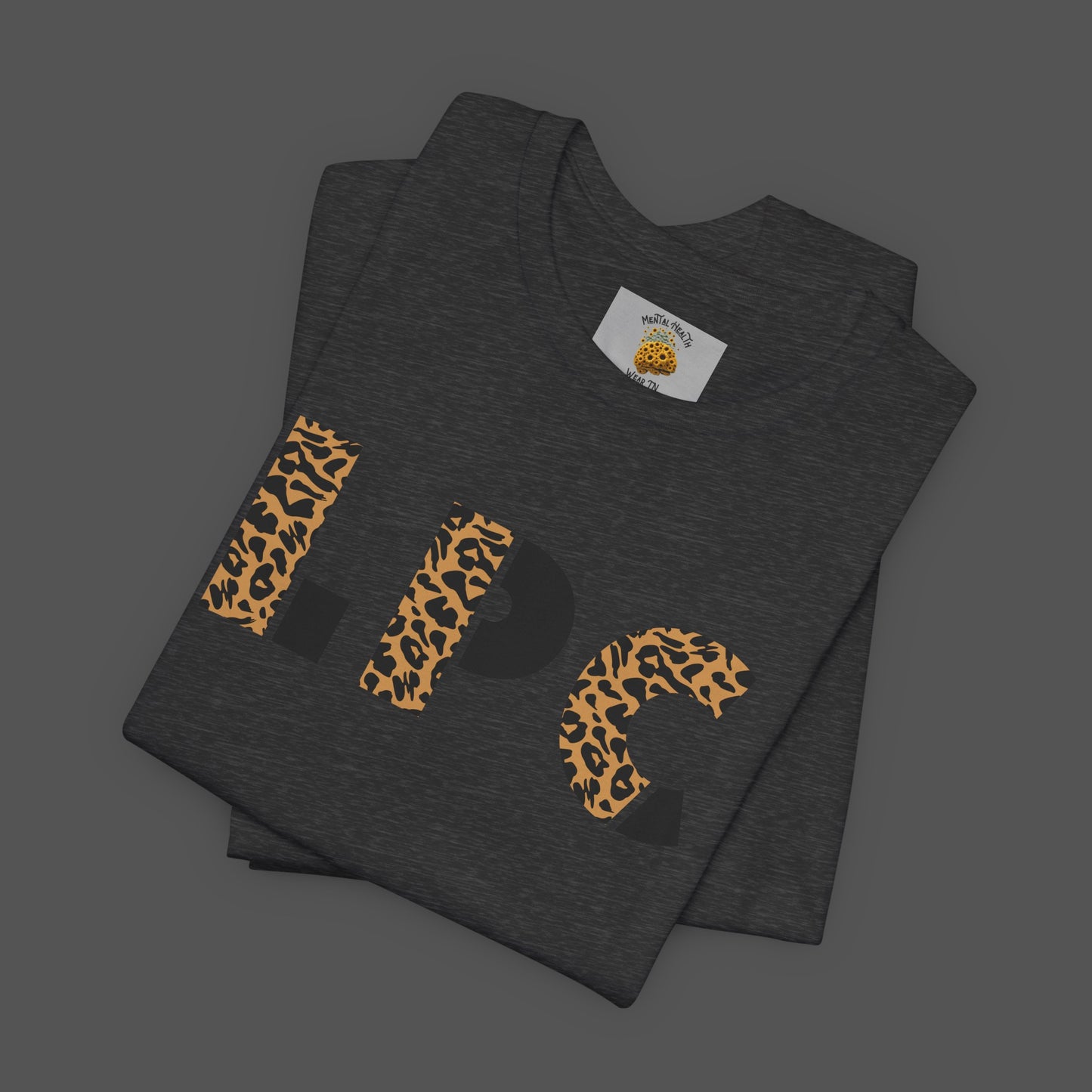 Cheetah Printed Licensed Professional Counselor-  Unisex Short Sleeve Tee - Mental Health Wear TN