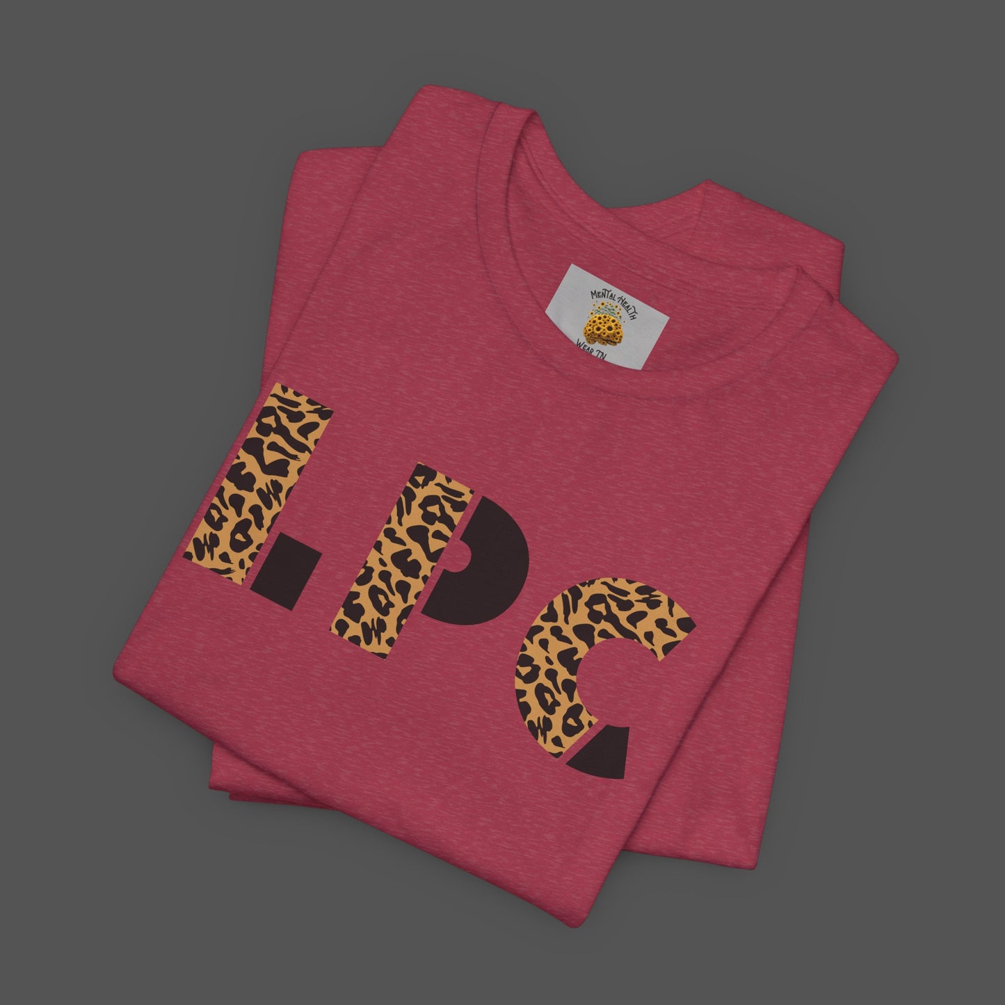 Cheetah Printed Licensed Professional Counselor-  Unisex Short Sleeve Tee